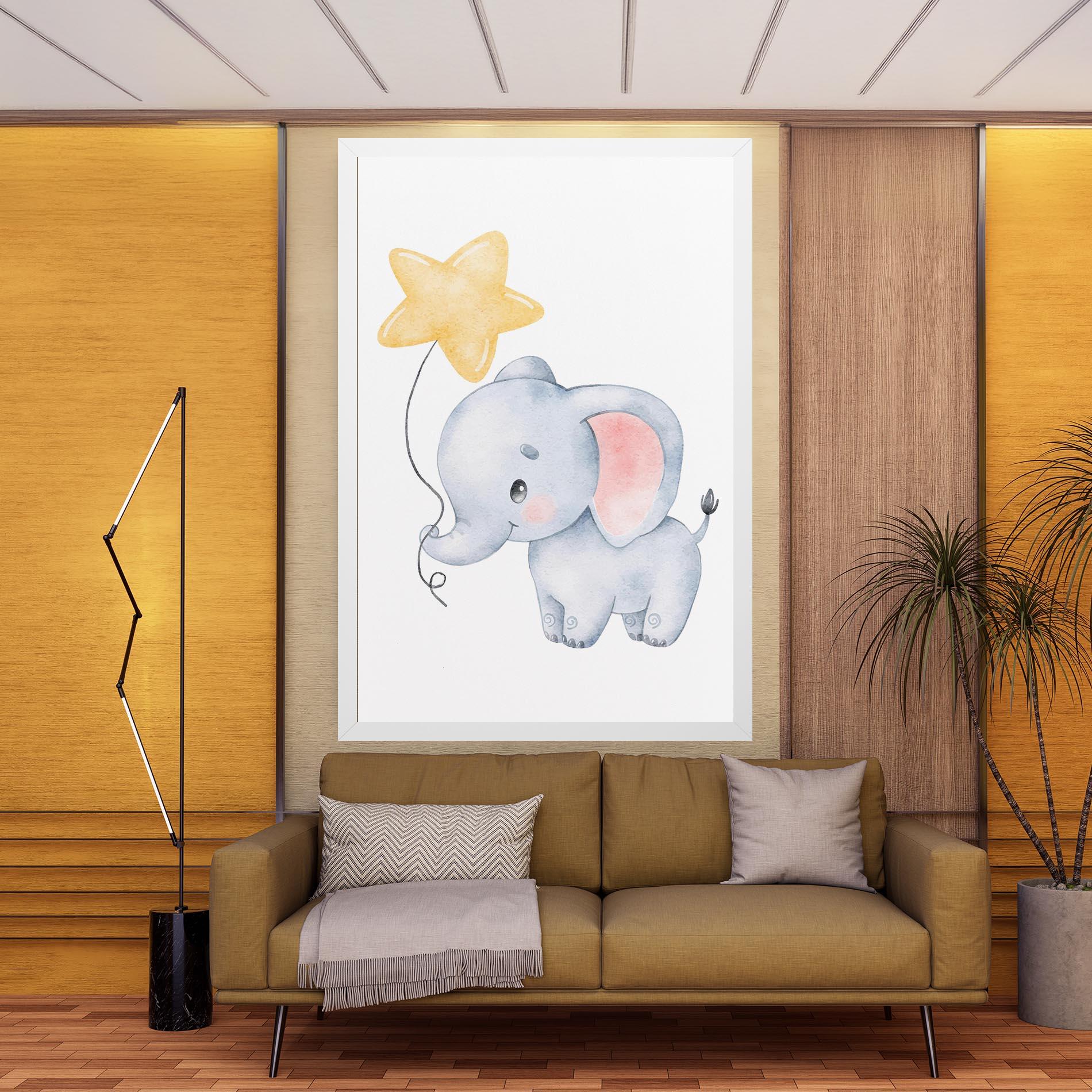 Leinwandbild Baby Elephant Kids mockup 9