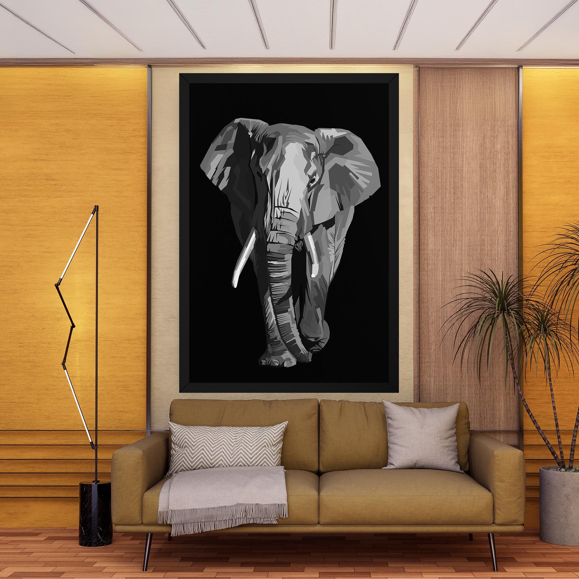 Beautiful Grey Elephant mockup 9