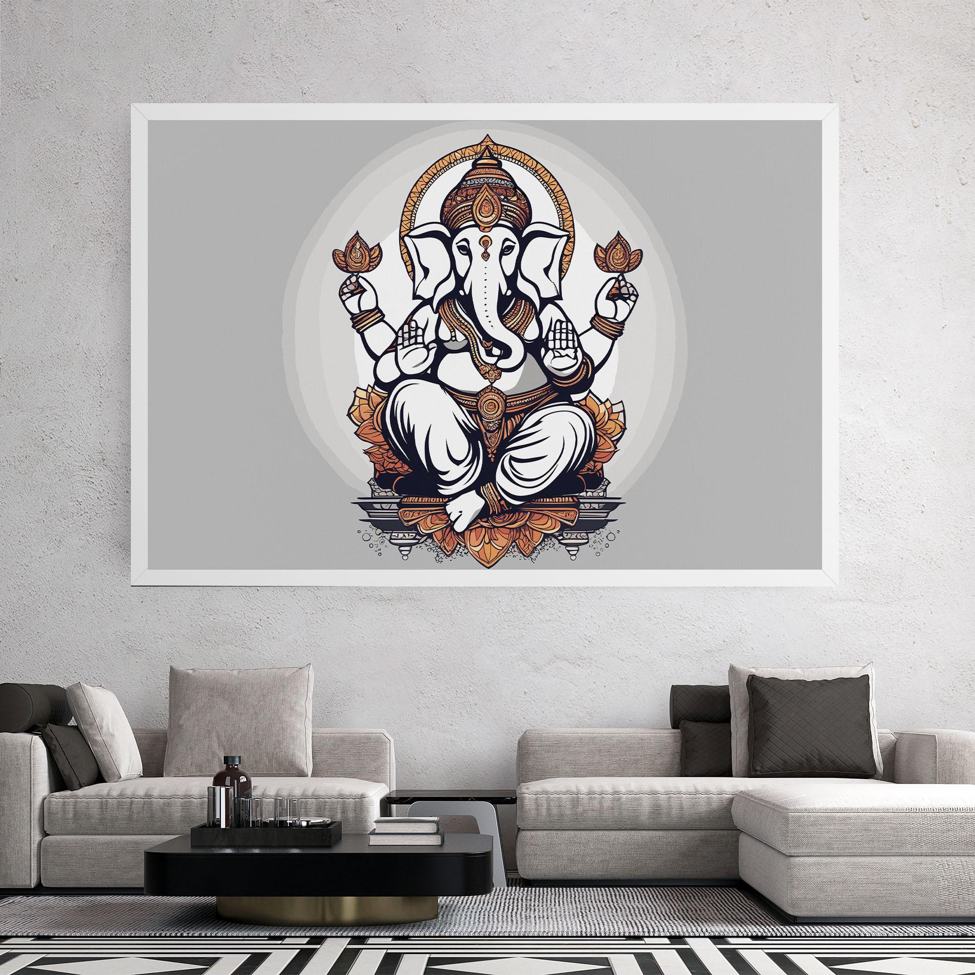Leinwandbild Chaturthi Greys mockup 2