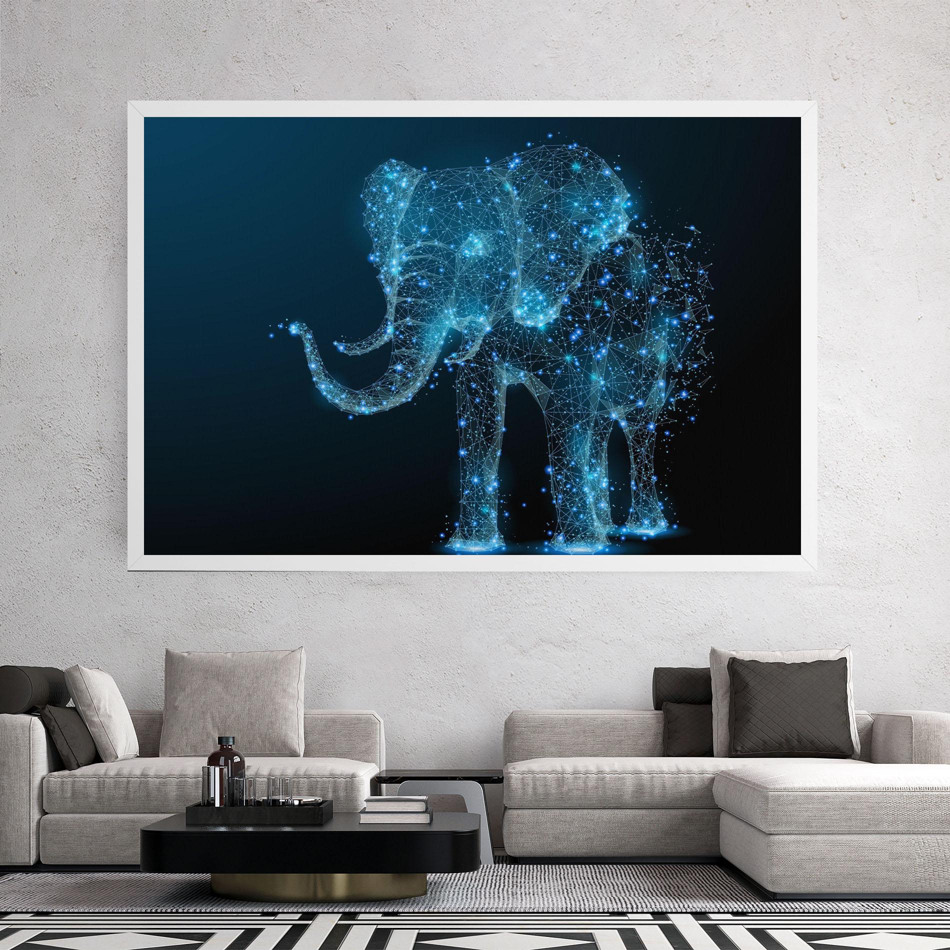 Leinwandbild Digital Elephant mockup 2