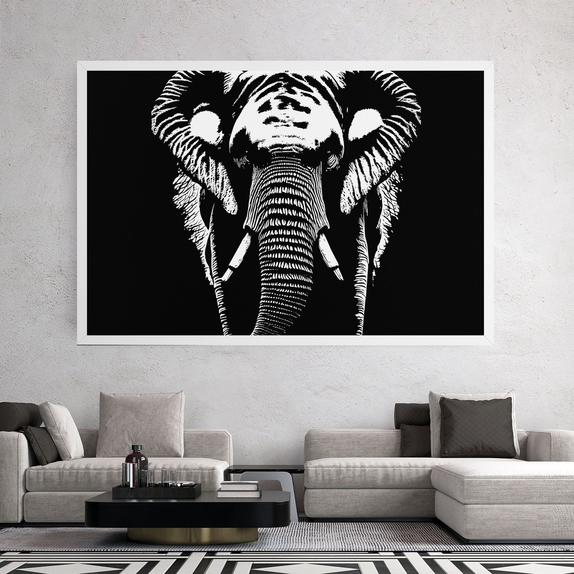 Elephant Drawing mockup 2