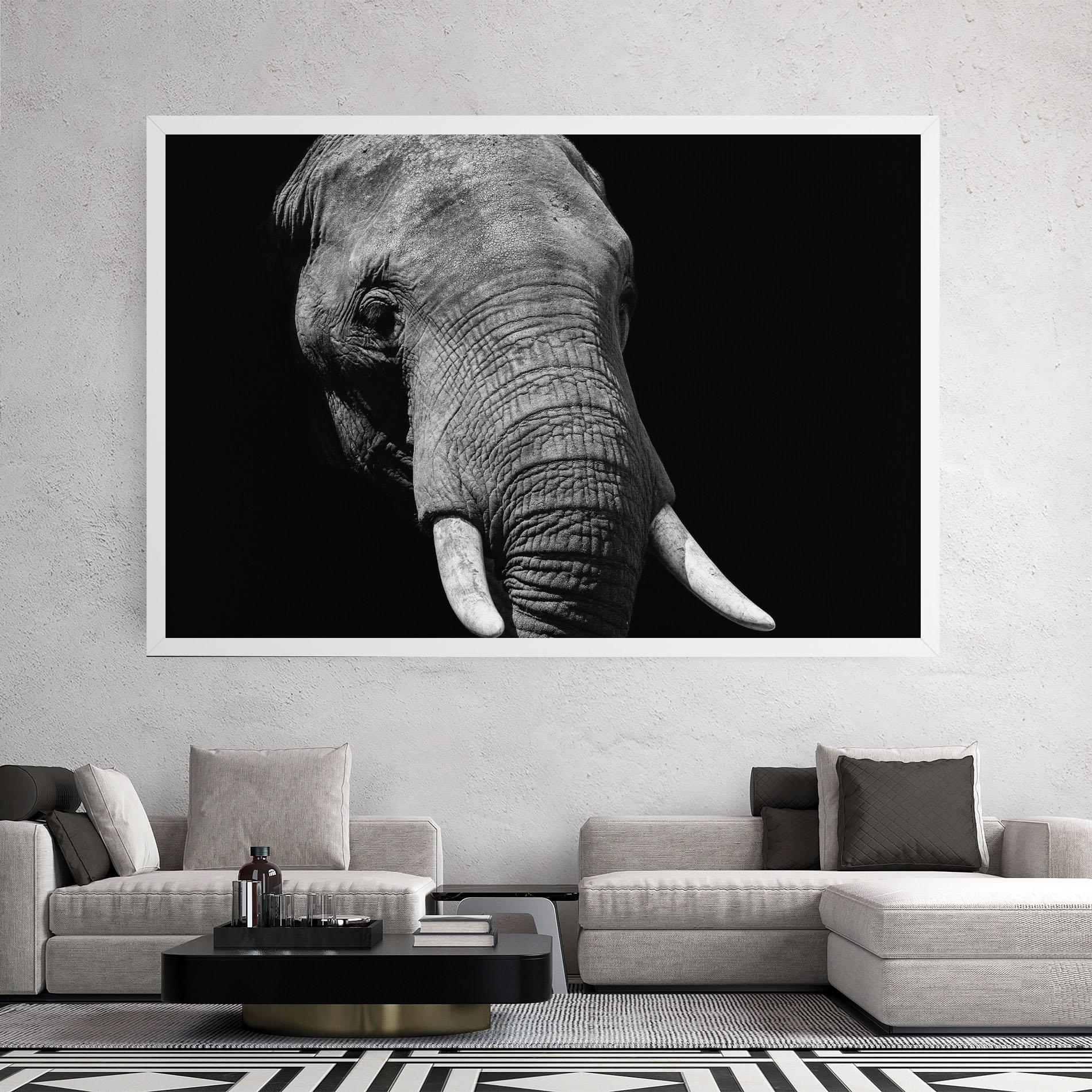 Leinwandbild Shadow Elephant mockup 2
