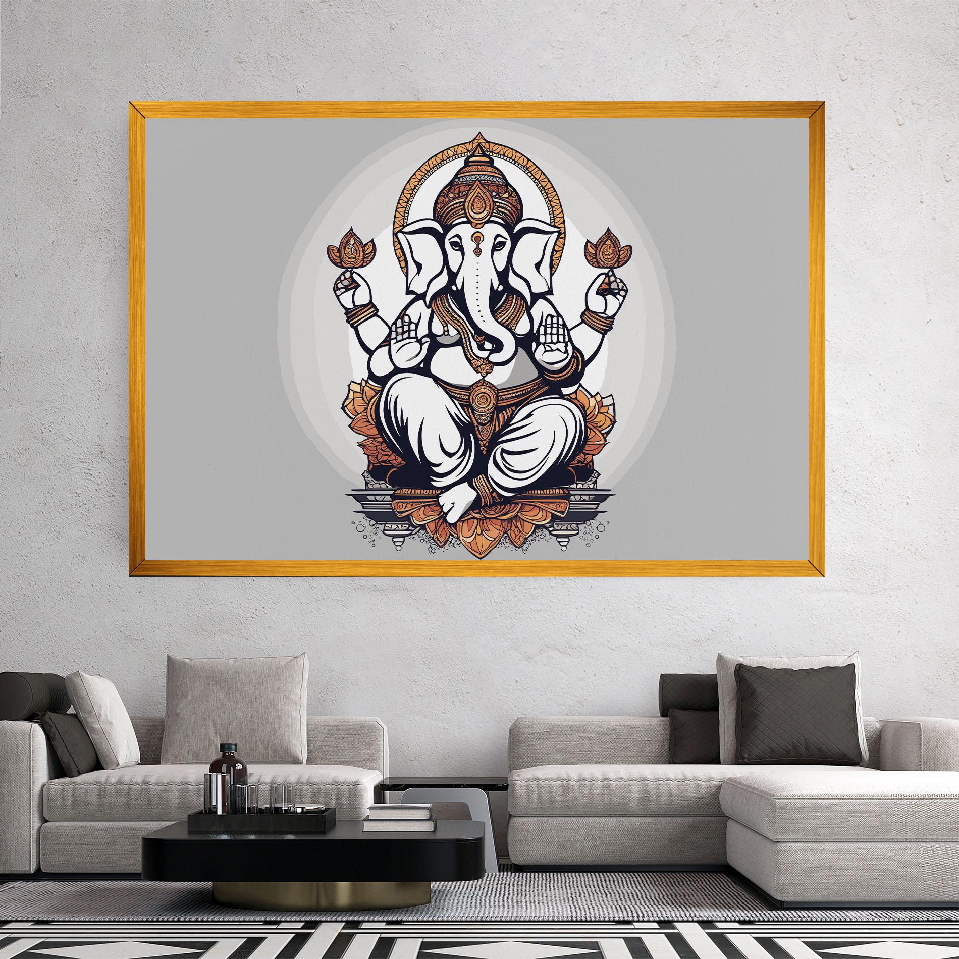 Leinwandbild Chaturthi Greys mockup 2