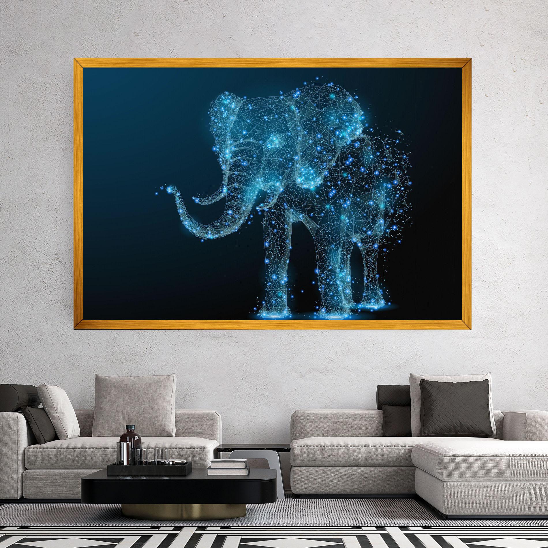 Leinwandbild Digital Elephant mockup 2