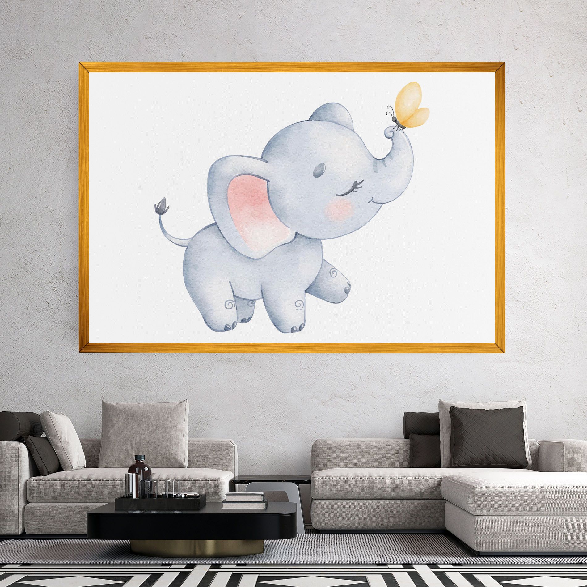 Elephant Butterfly mockup 2