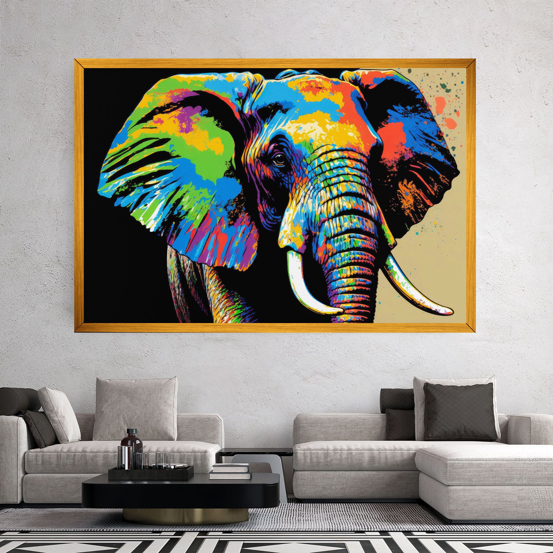 Elephant Portrait mockup 2