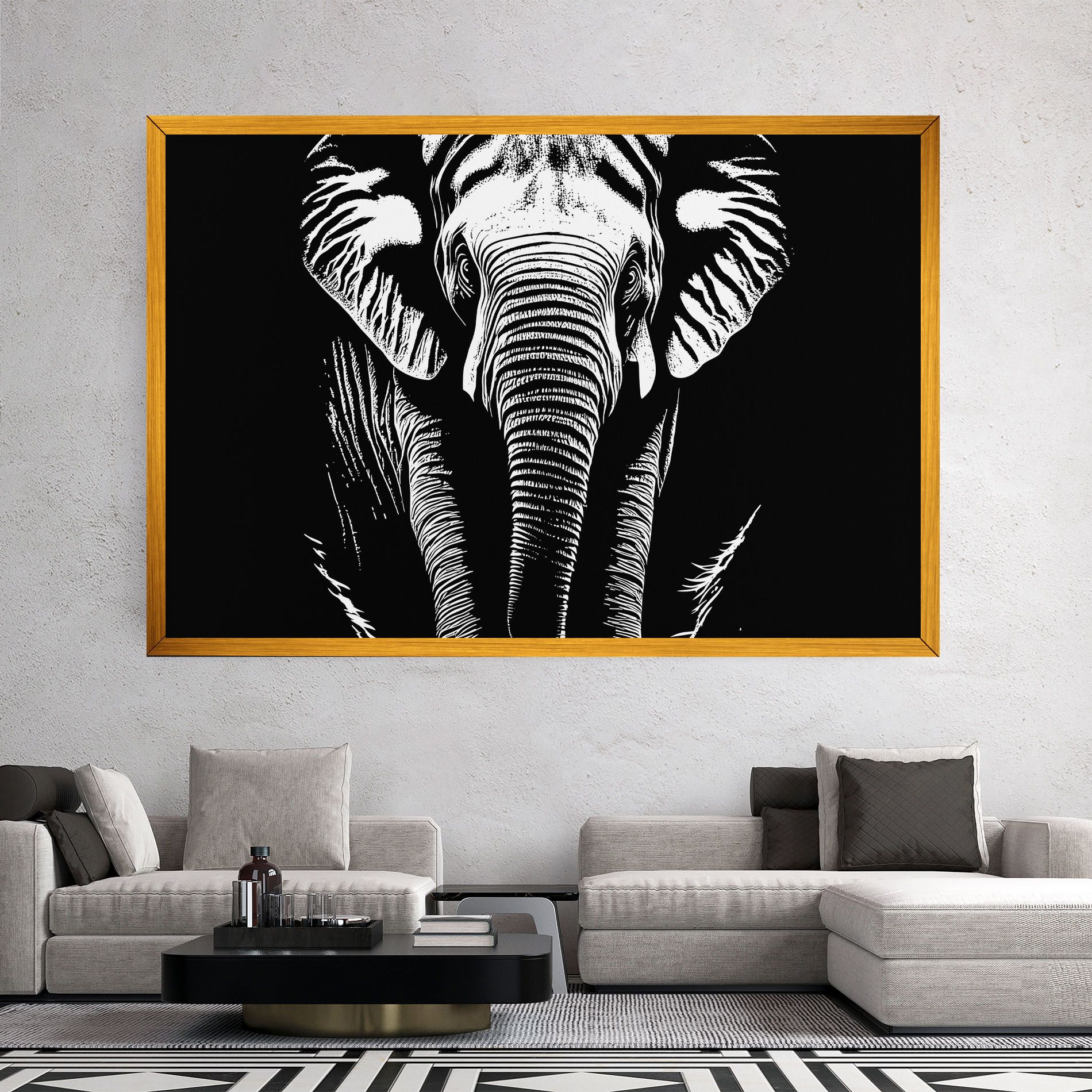 Elephant White Head mockup 2