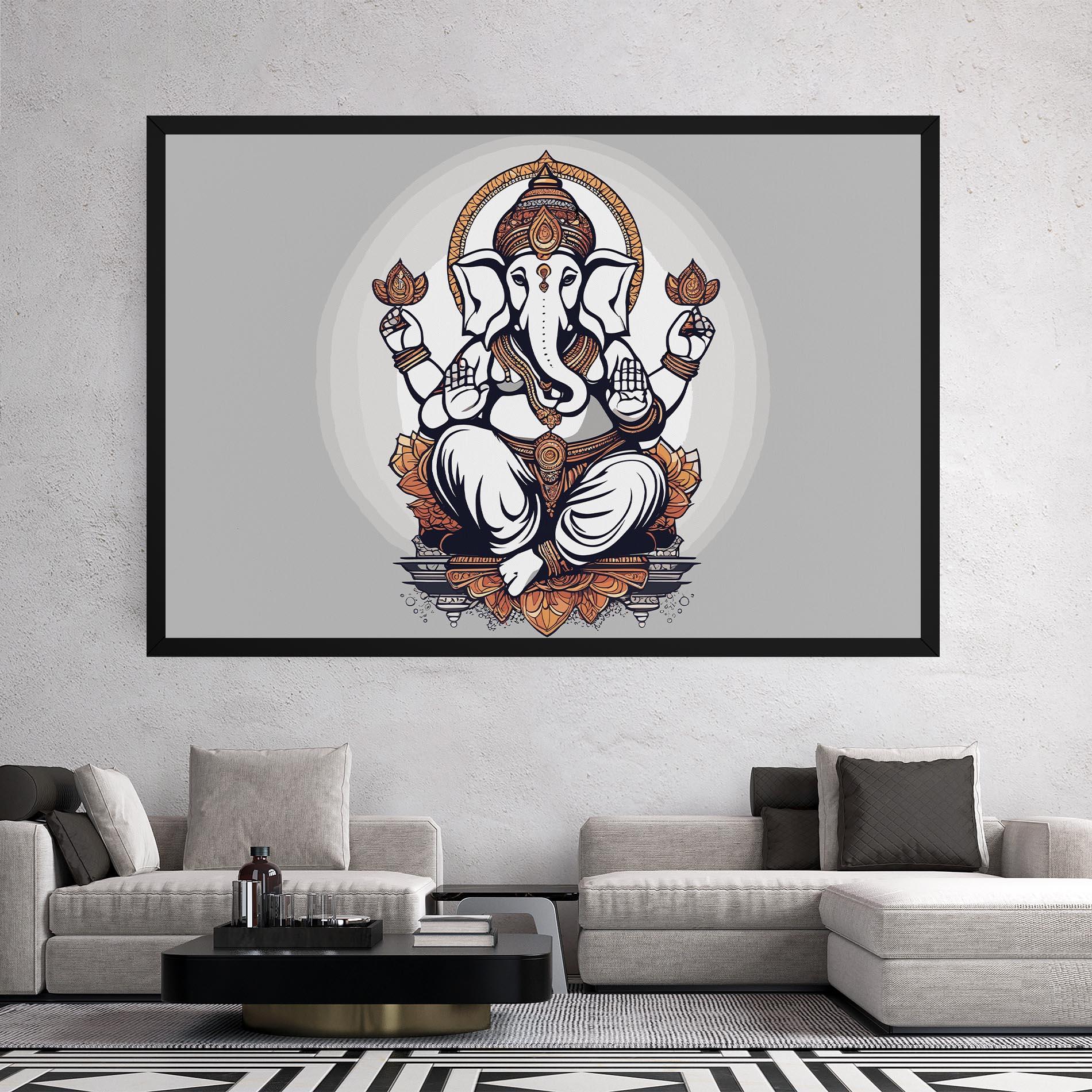 Leinwandbild Chaturthi Greys mockup 2