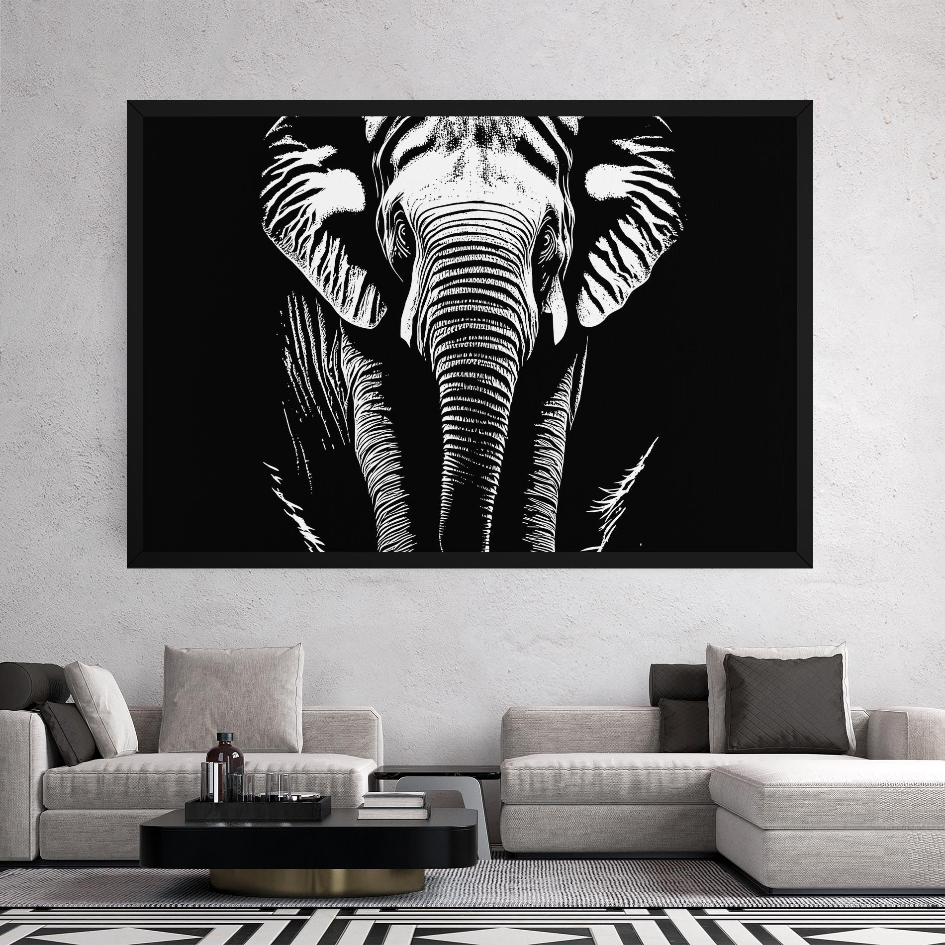 Elephant White Head mockup 2