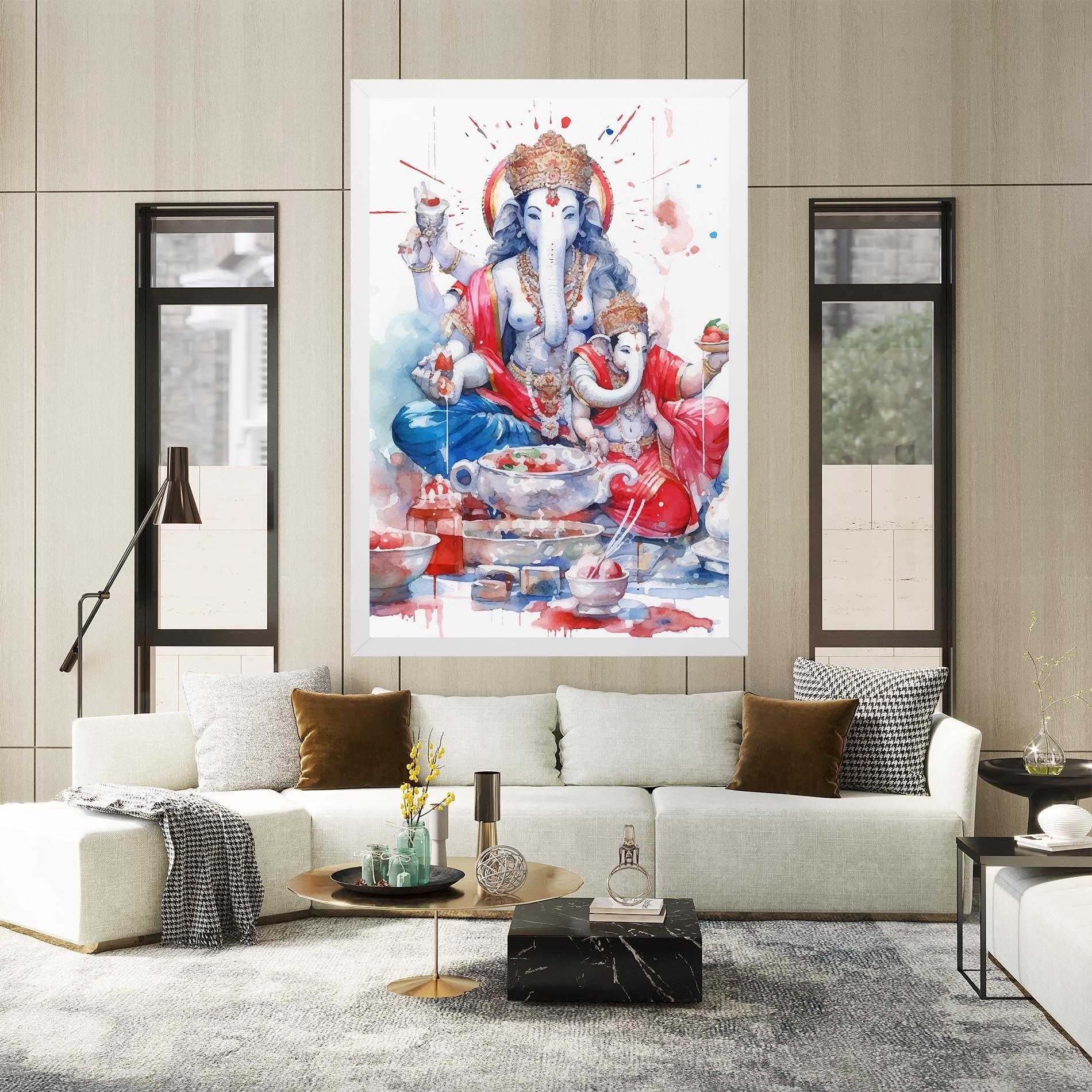 Leinwandbild Durga Puja Festival mockup 2