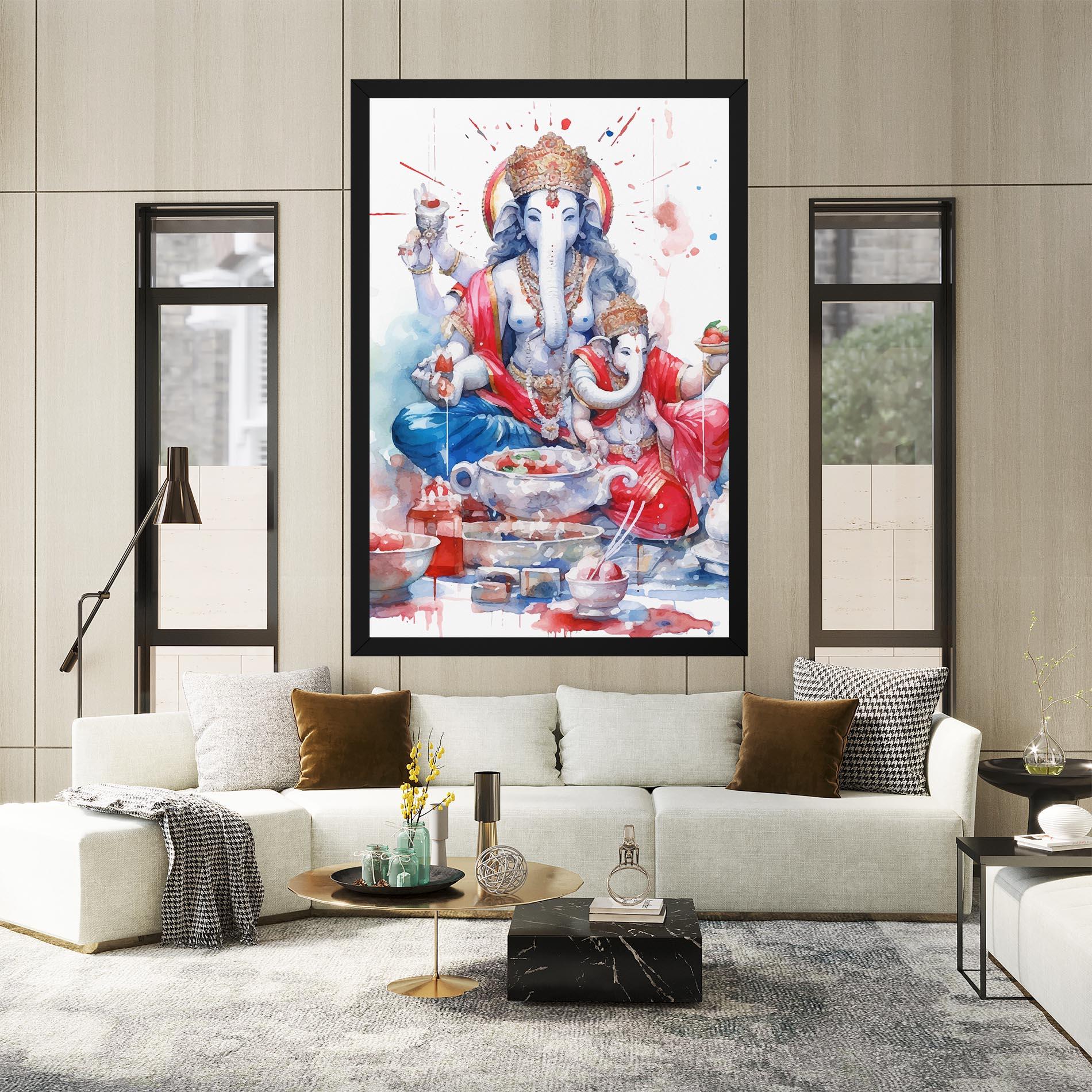 Leinwandbild Durga Puja Festival mockup 2