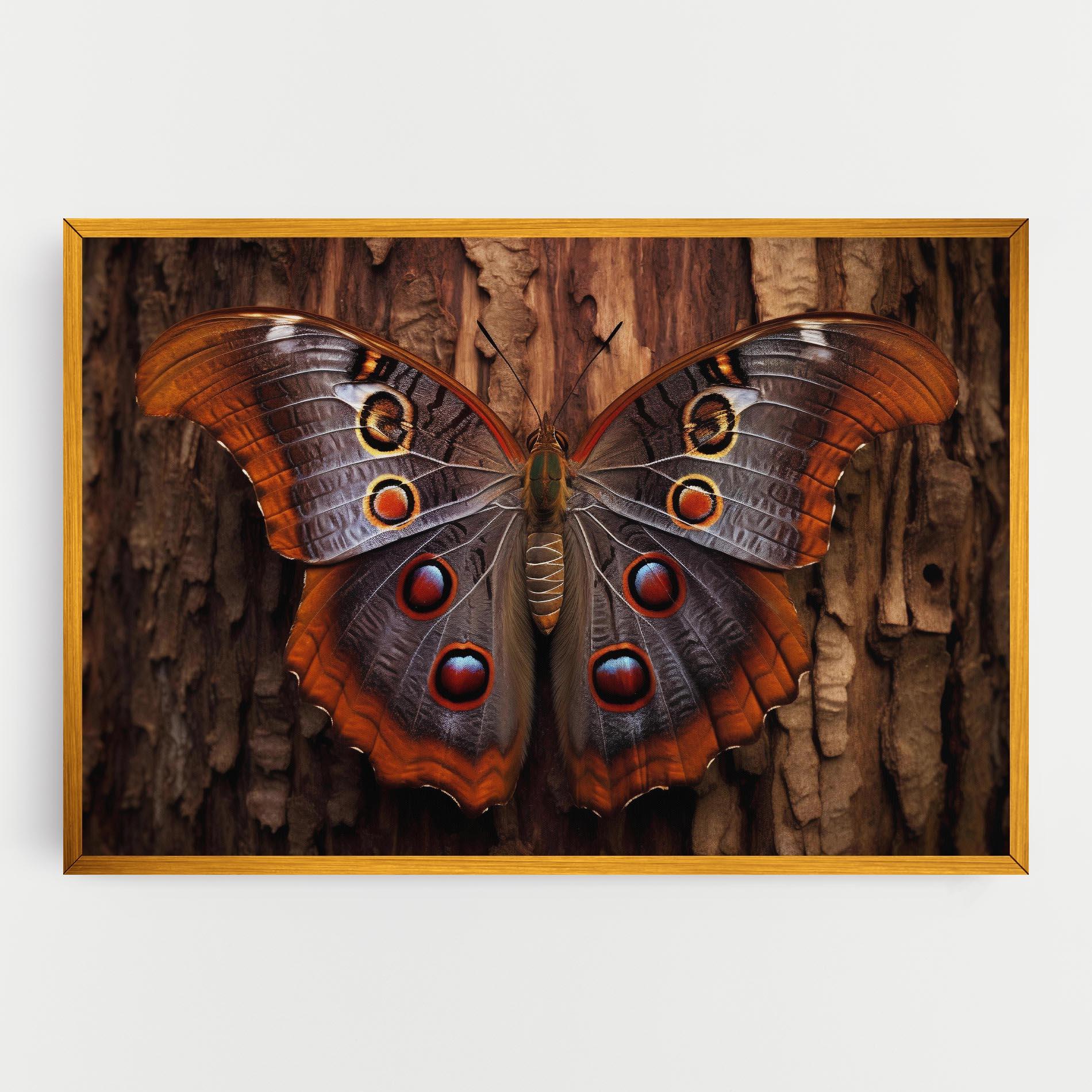 Leinwandbild Brown Eyes Butterfly mockup 0