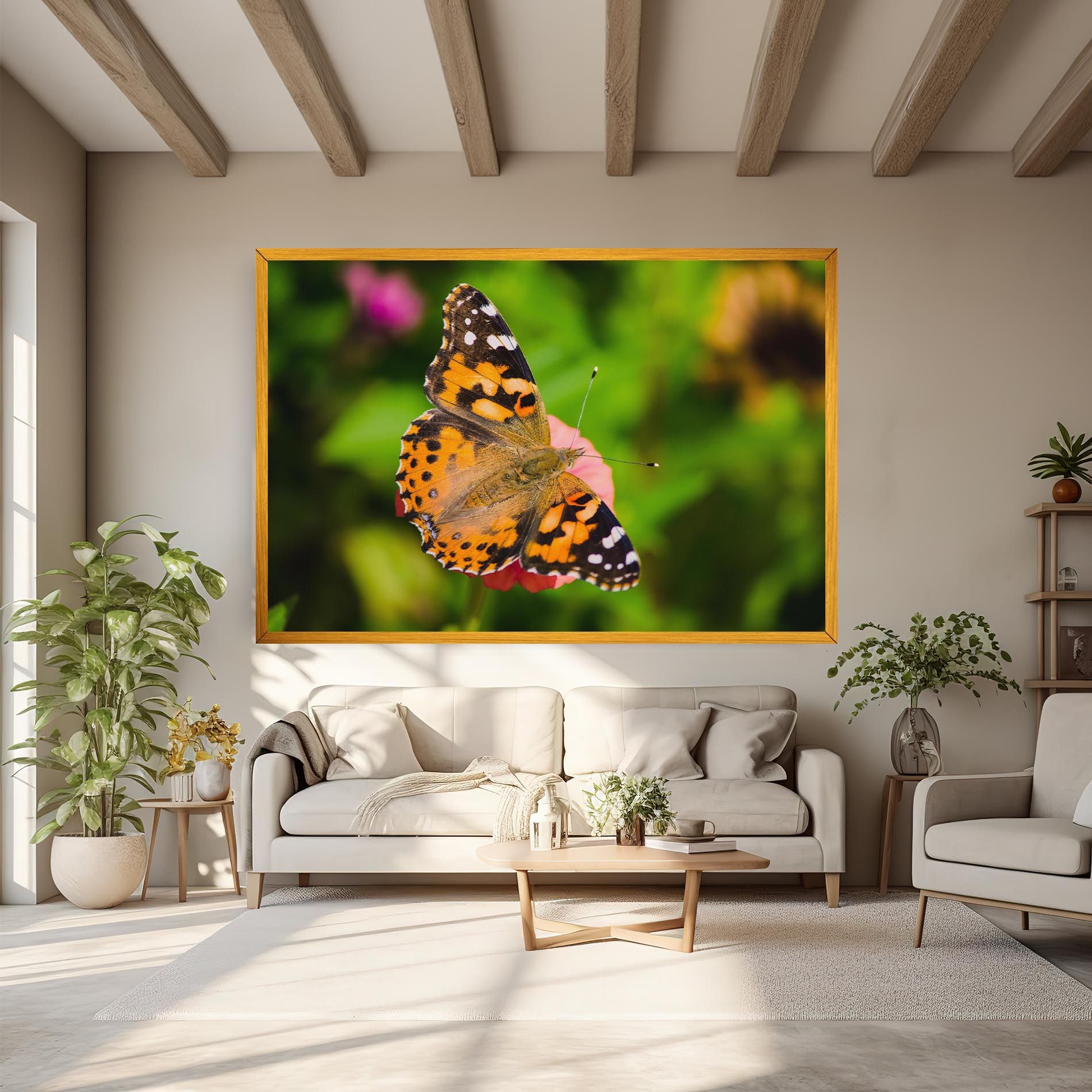 Butterfly On Flower mockup 6