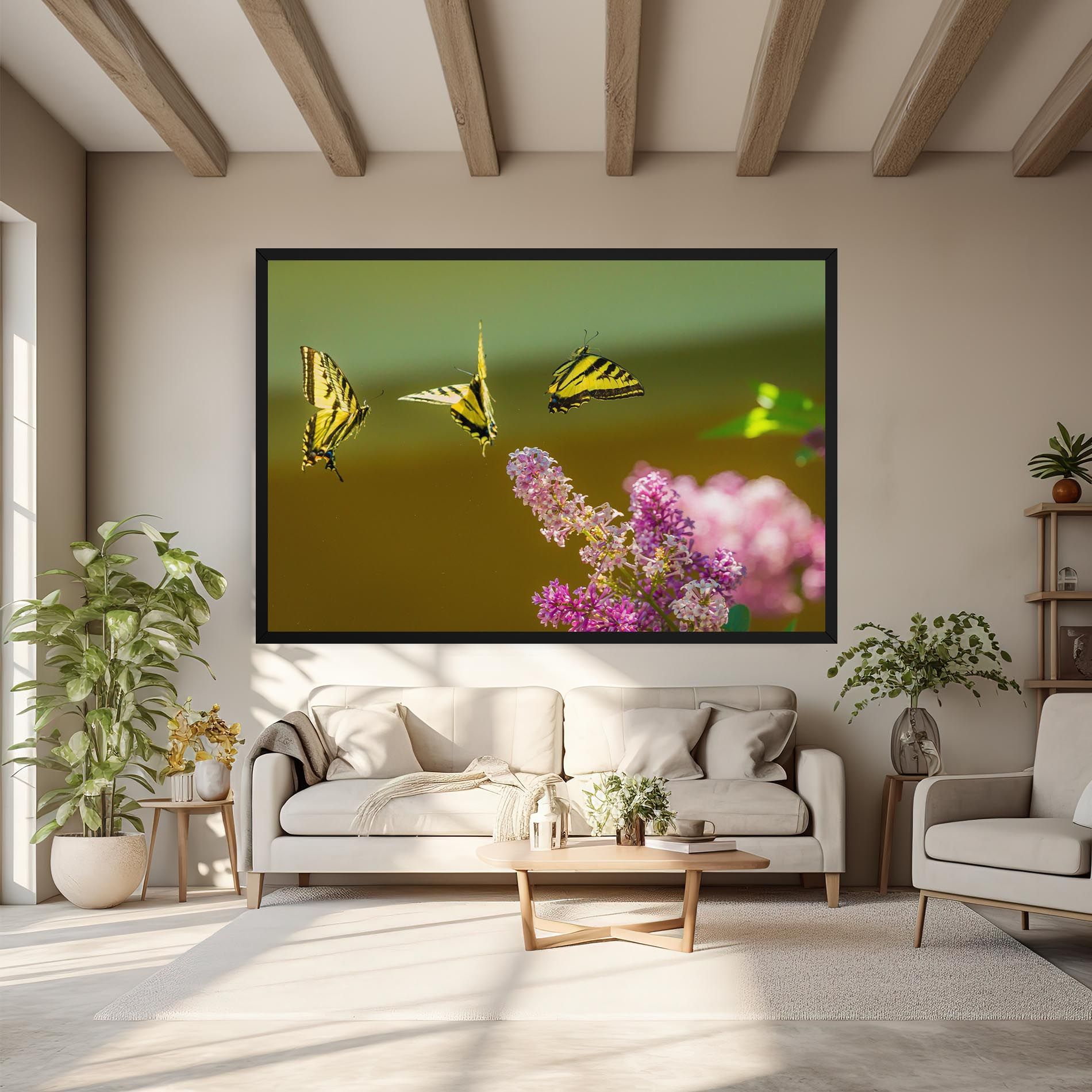 3 Yellow Butterflies mockup 6