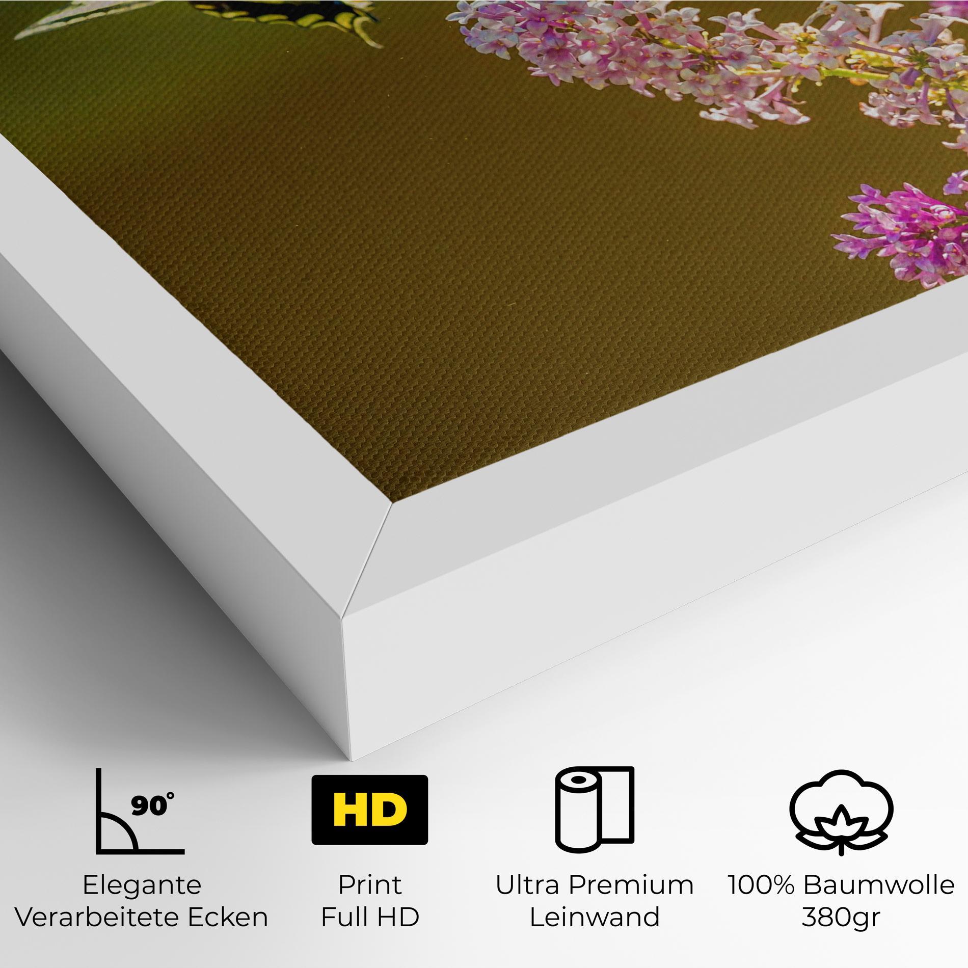 Leinwandbild 3 Yellow Butterflies mockup 4