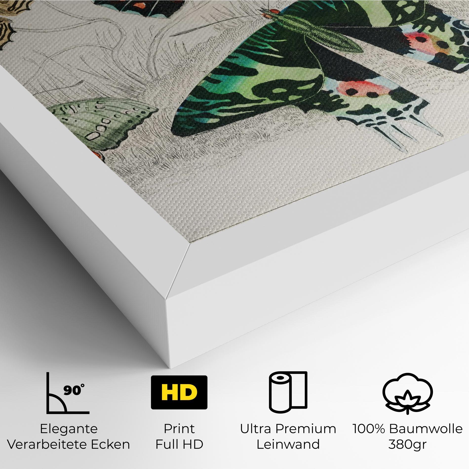 Leinwandbild Butterfly Art mockup 4