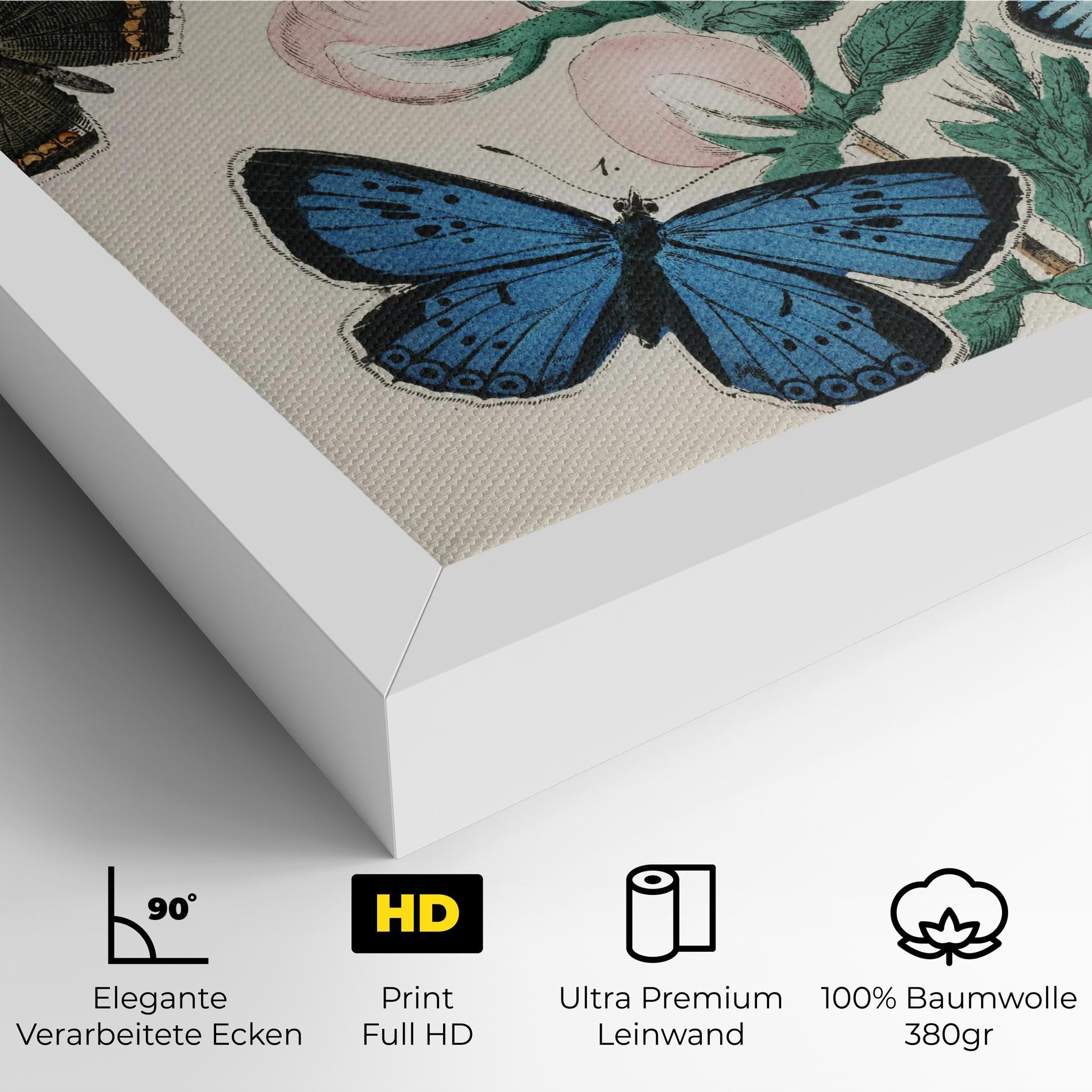 Leinwandbild Moving Butterflies mockup 4