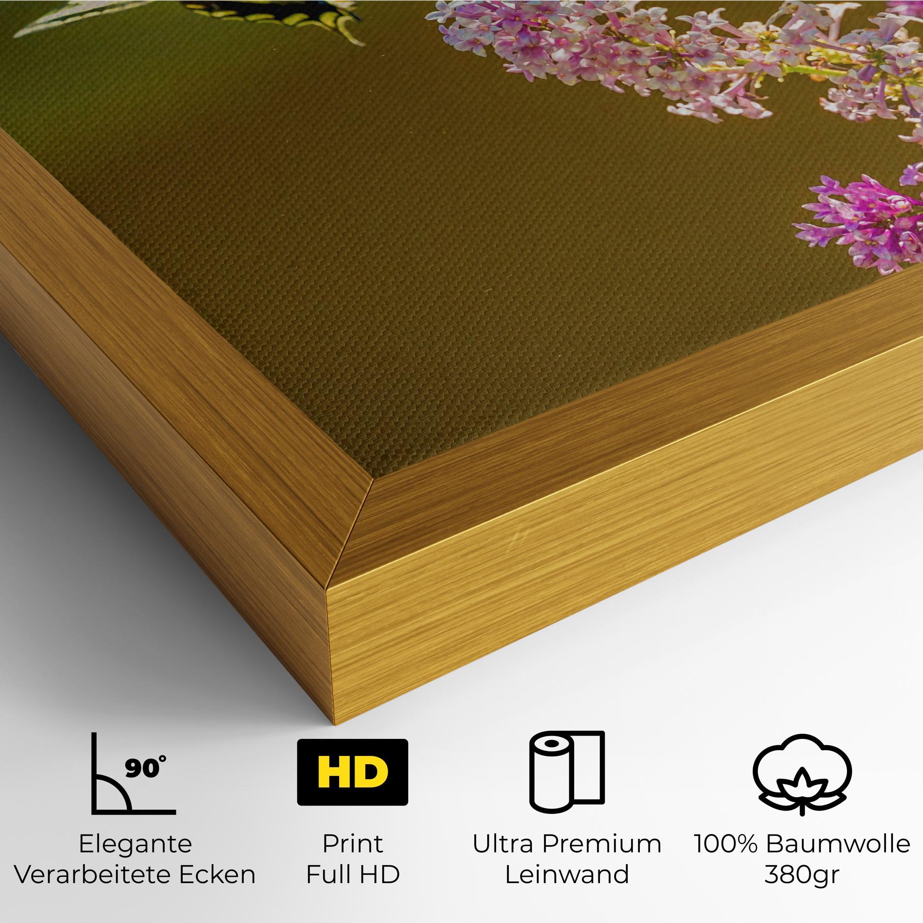 Leinwandbild 3 Yellow Butterflies mockup 4