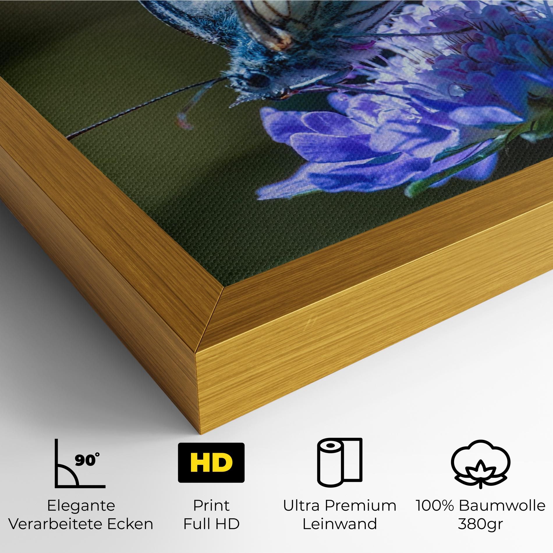 Blue Butterfly In Nature mockup 4