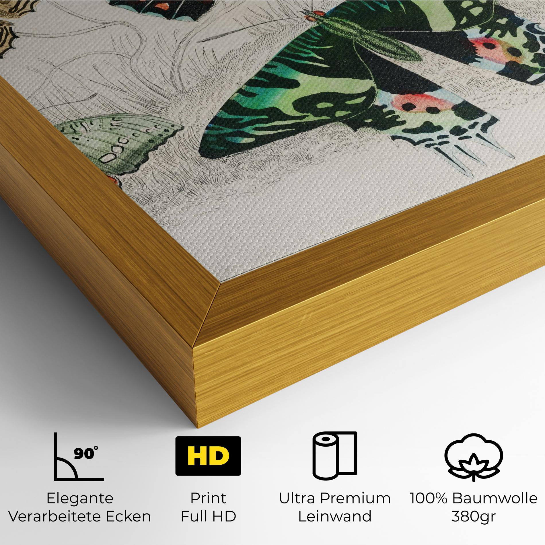 Leinwandbild Butterfly Art mockup 4