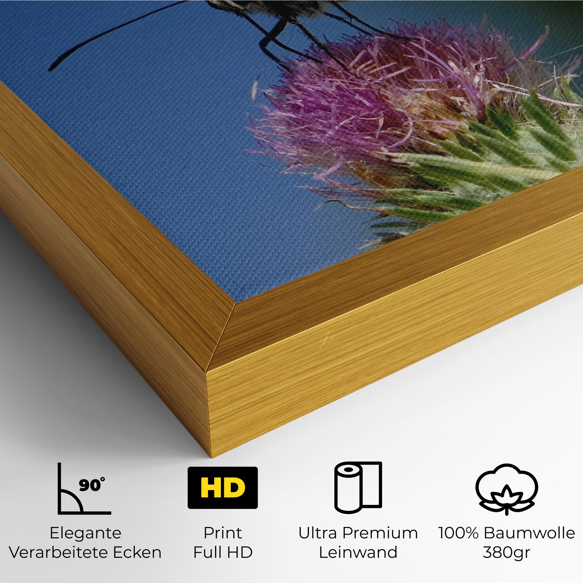 Leinwandbild Grey White Butterfly mockup 4