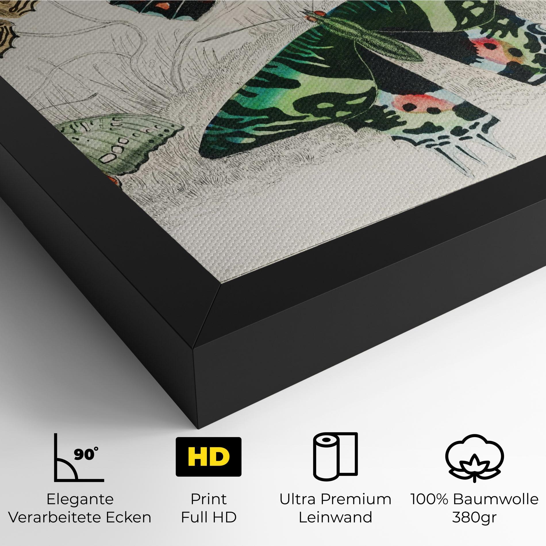 Leinwandbild Butterfly Art mockup 4