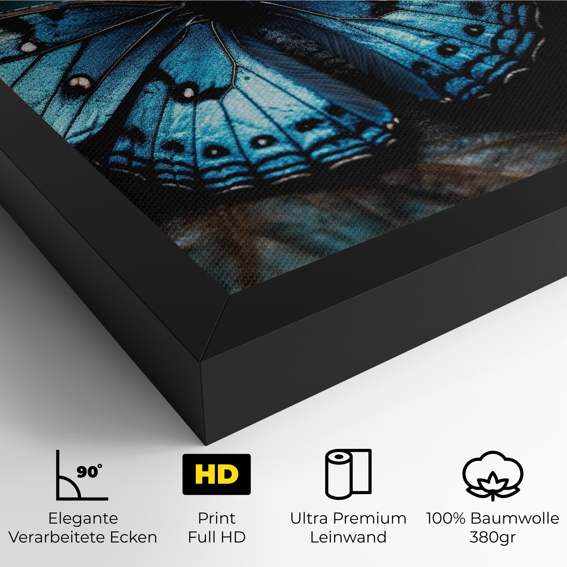 Dark Blue Buterfly mockup 4