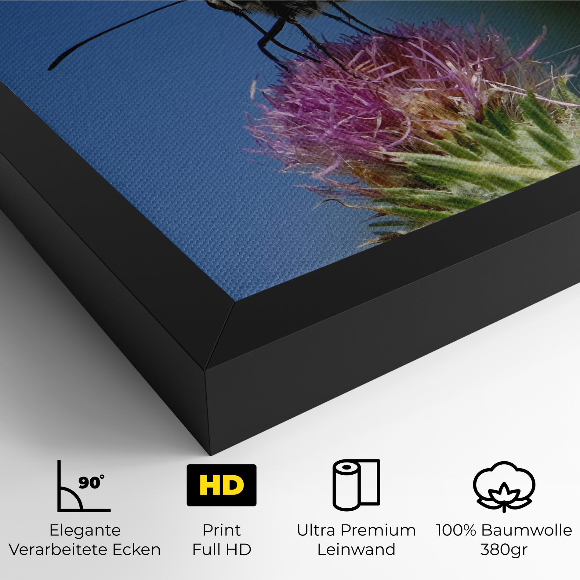 Leinwandbild Grey White Butterfly mockup 4