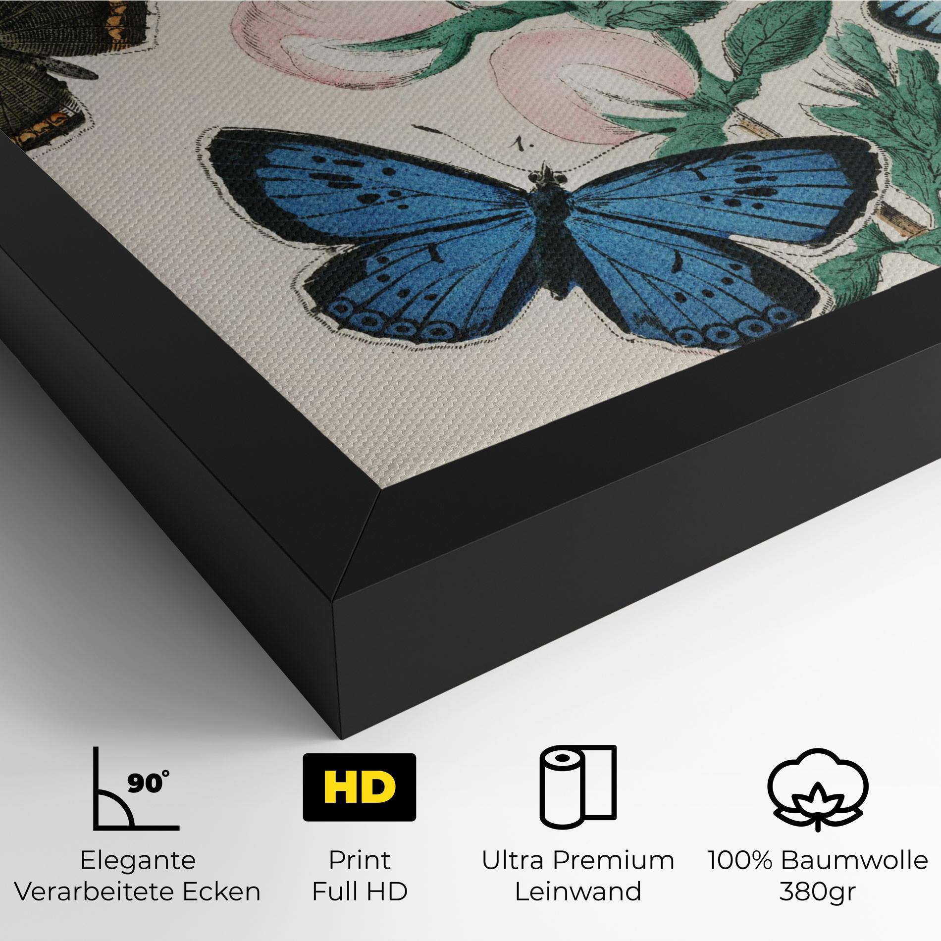 Leinwandbild Moving Butterflies mockup 4
