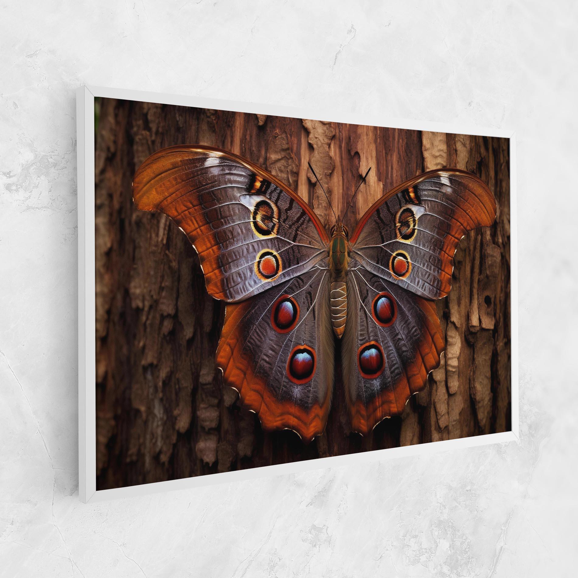 Leinwandbild Brown Eyes Butterfly mockup 1
