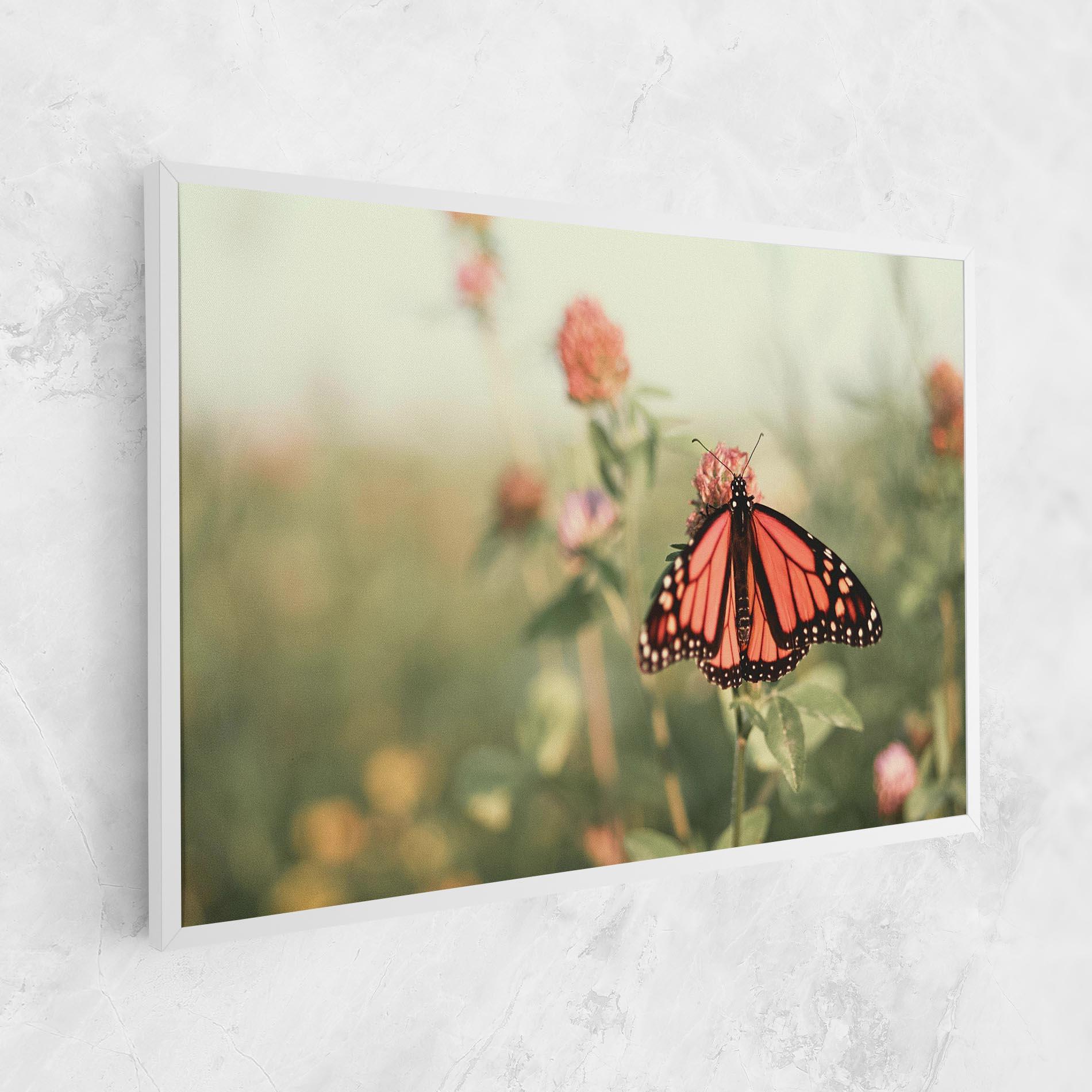 Leinwandbild Light Red Butterfly mockup 1