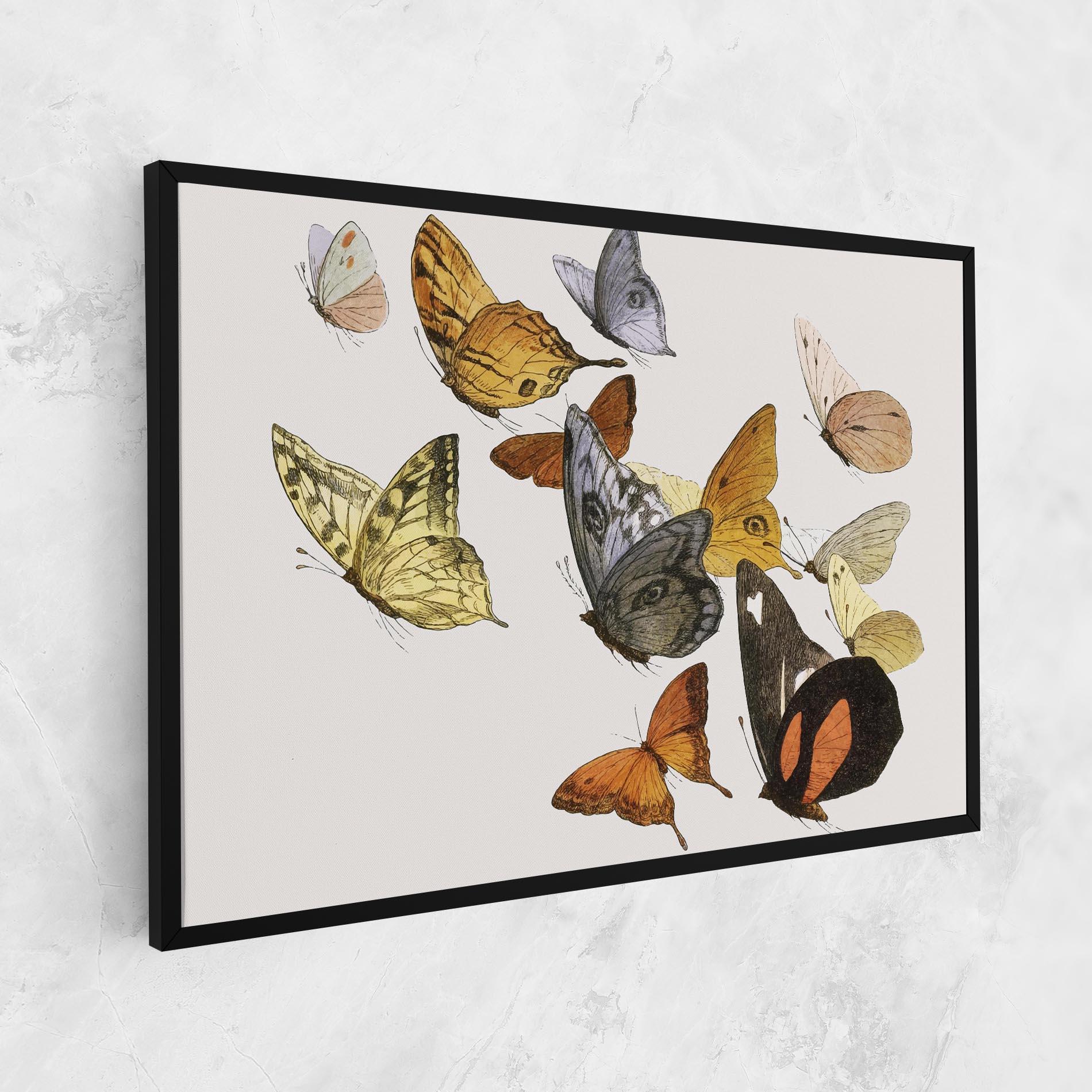 Leinwandbild Butterfly Floating mockup 1