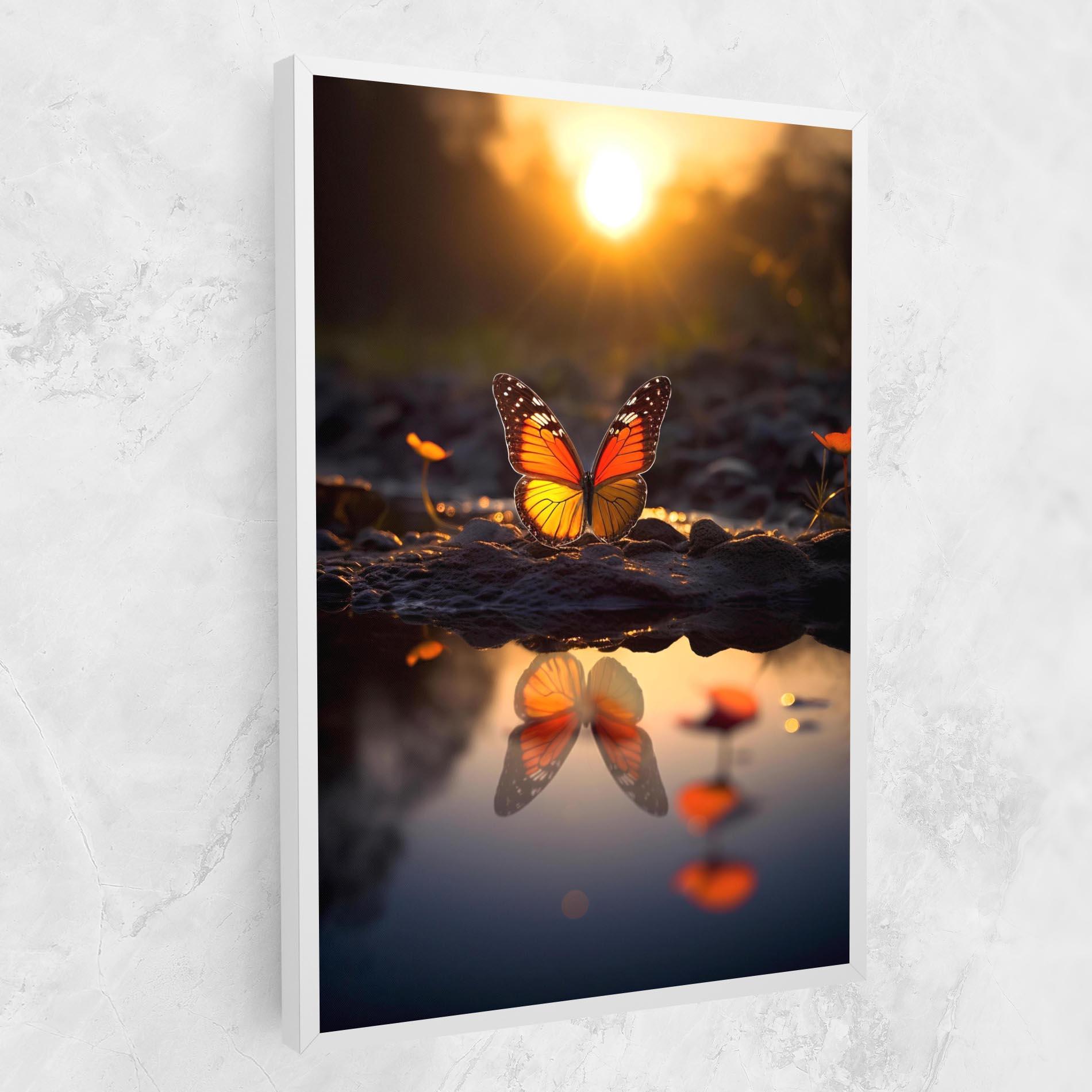 Leinwandbild Sun Water Butterfly mockup 1