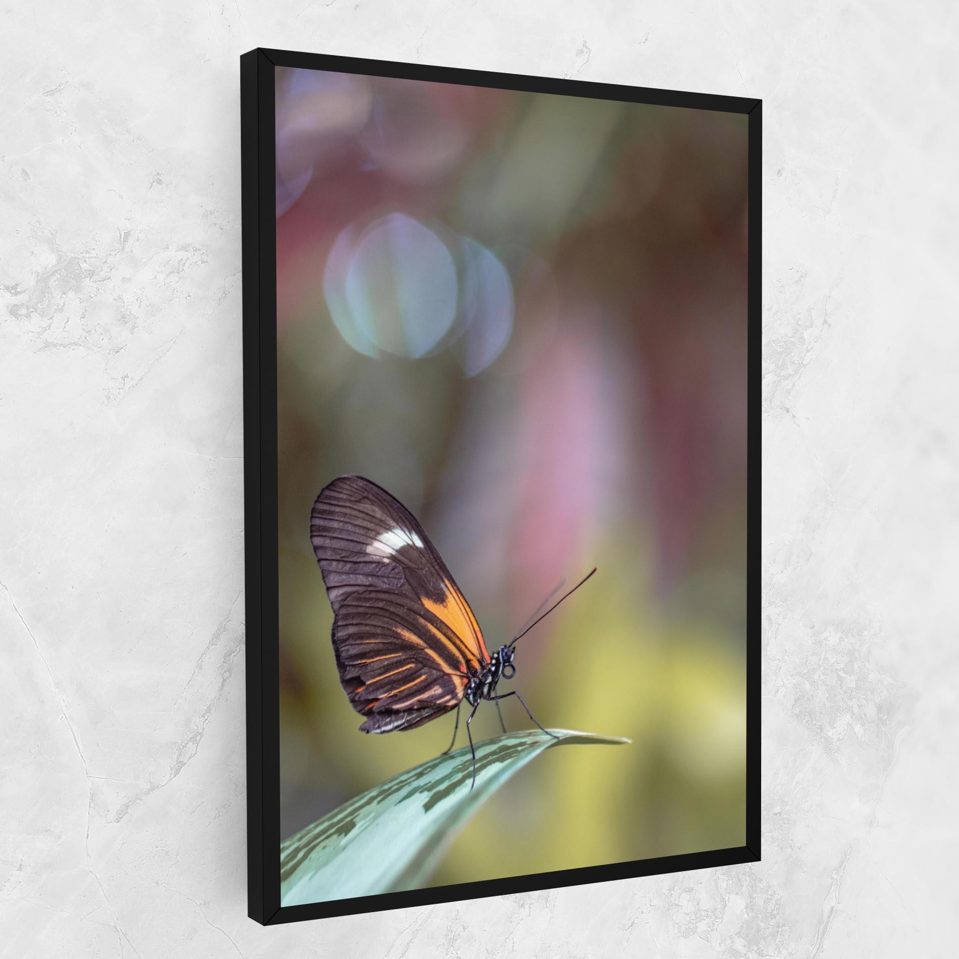 Leinwandbild Dark Purple Butterfly mockup 1