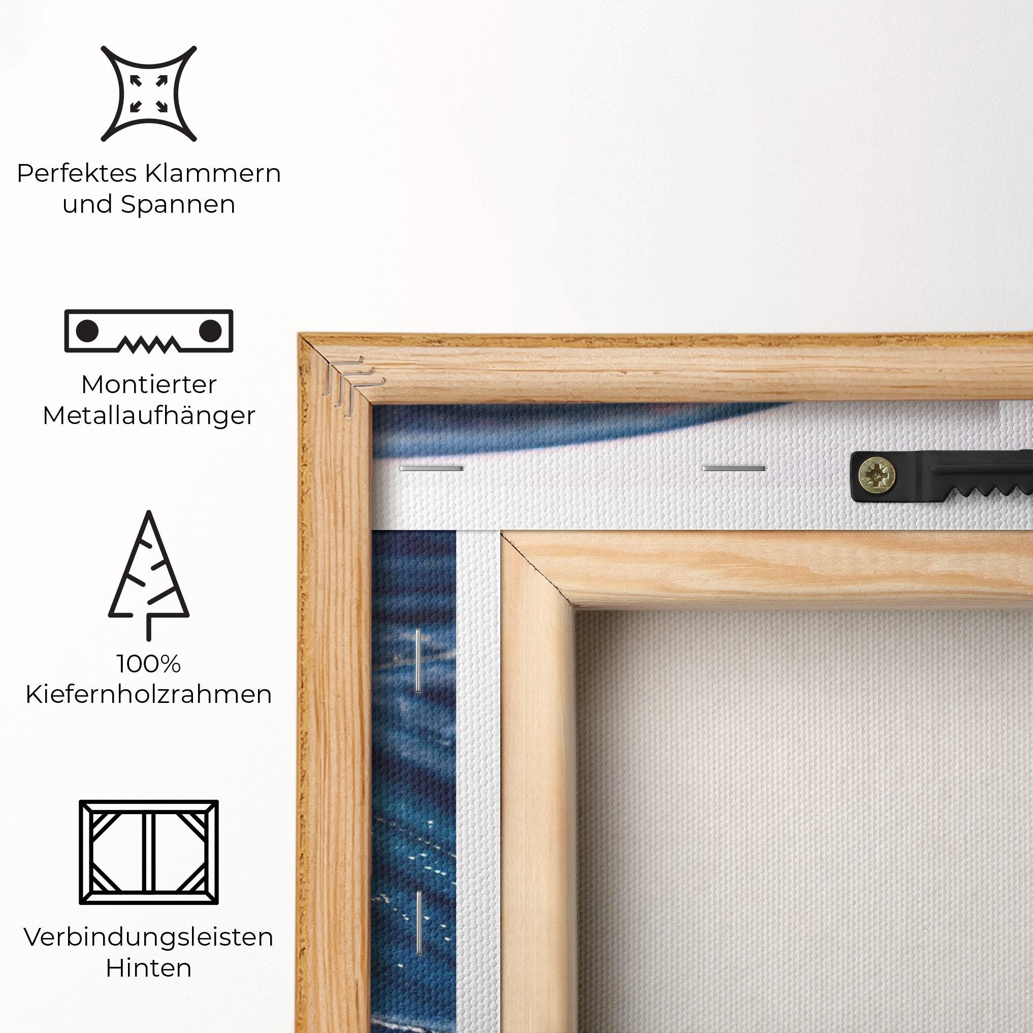 Leinwandbild Blue Butterfly mockup 5