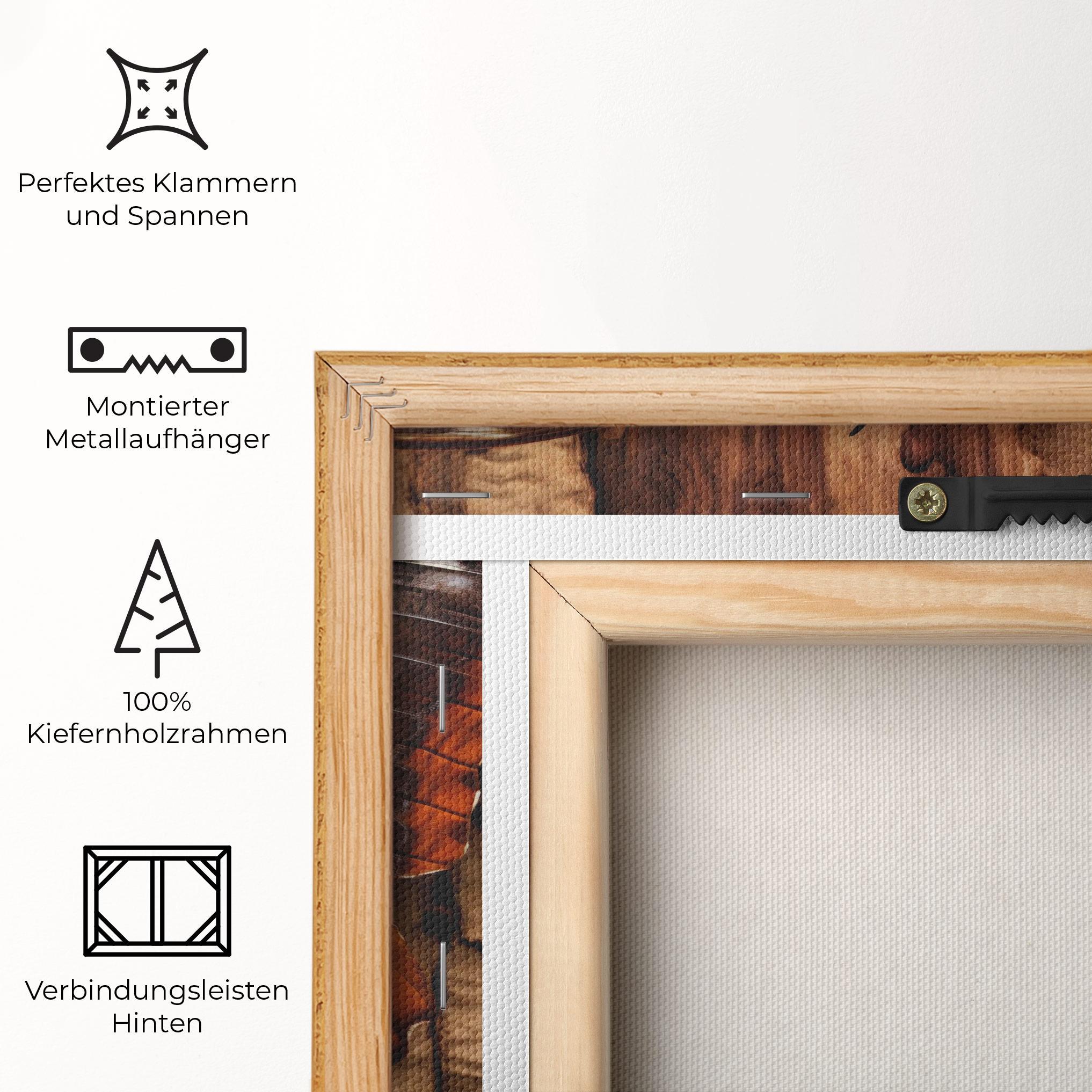 Leinwandbild Brown Eyes Butterfly mockup 5