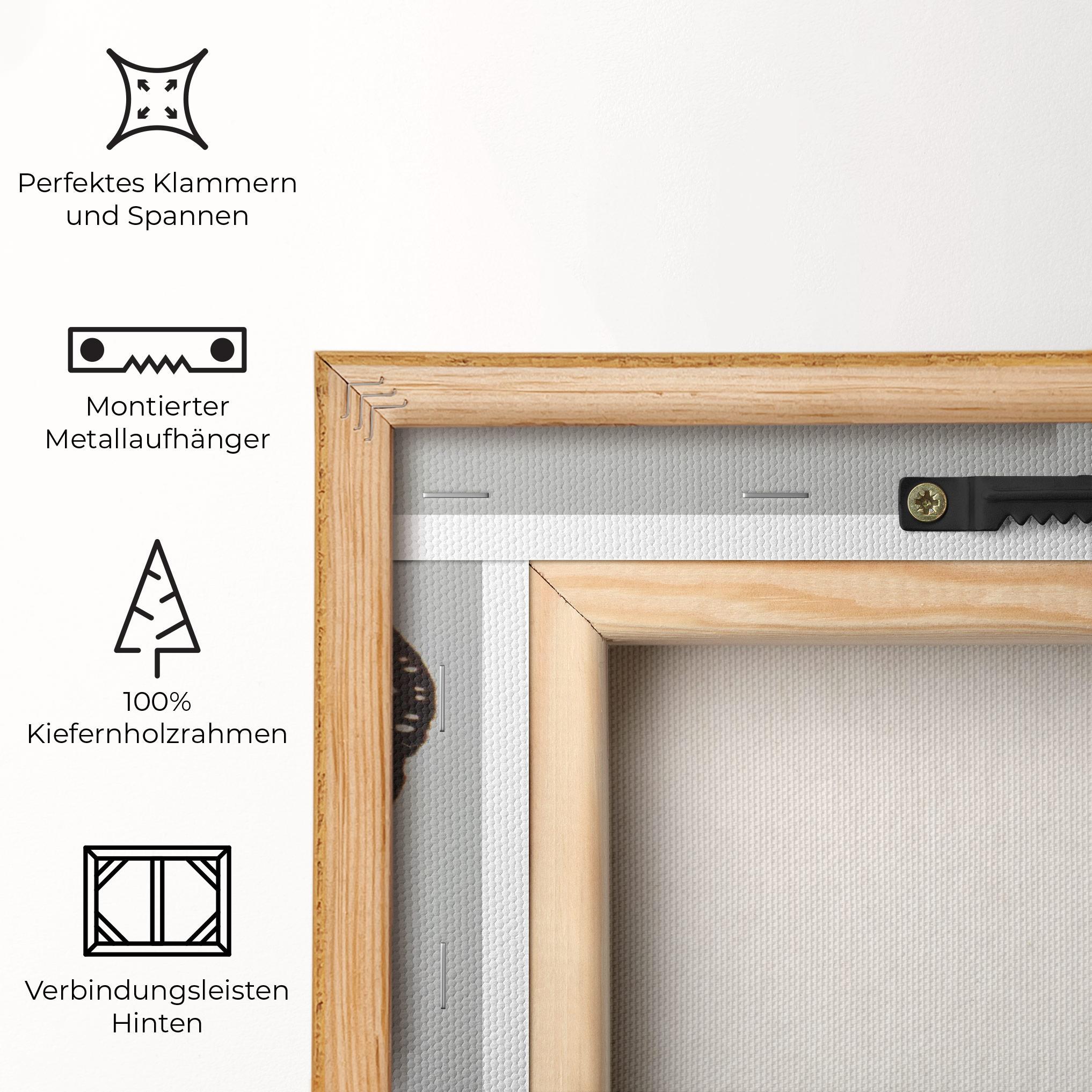 Leinwandbild Butterfly On Grey mockup 5