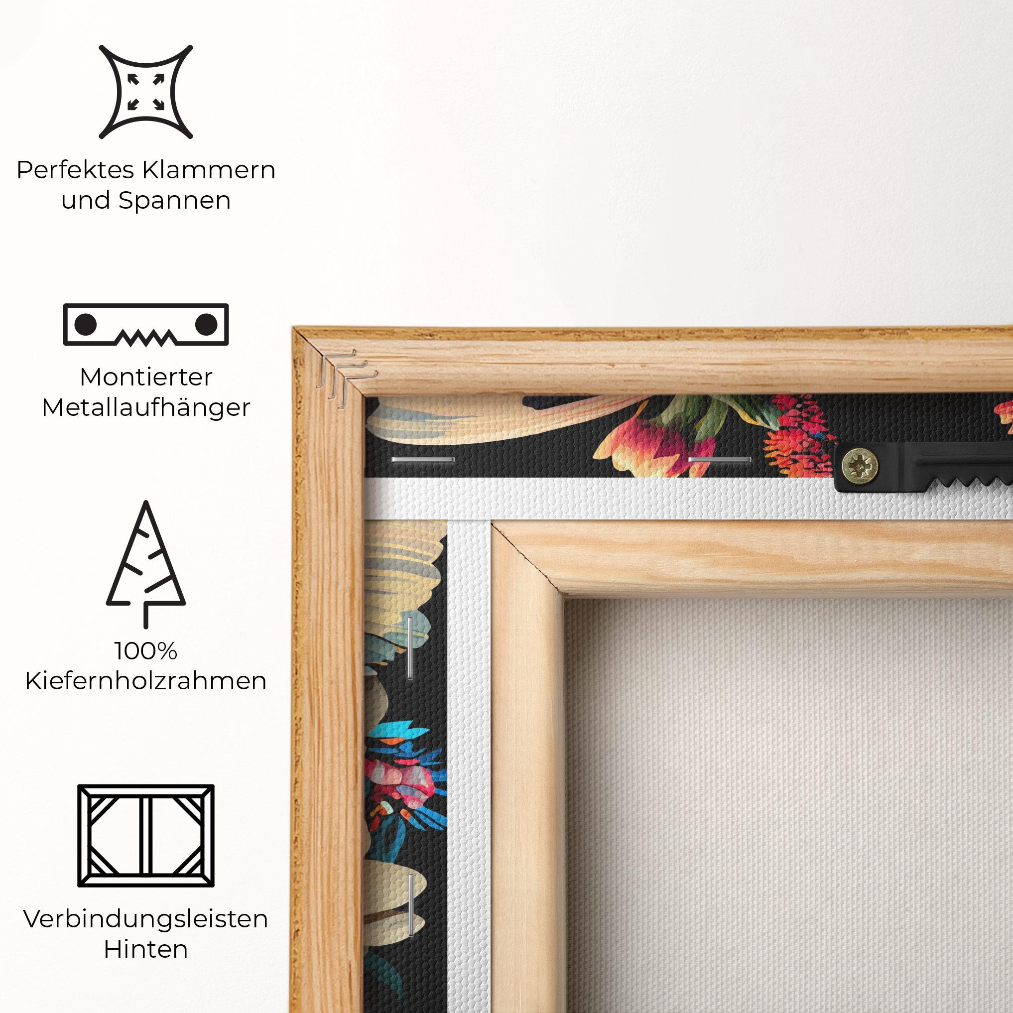 Leinwandbild Colorful Butterfly mockup 5