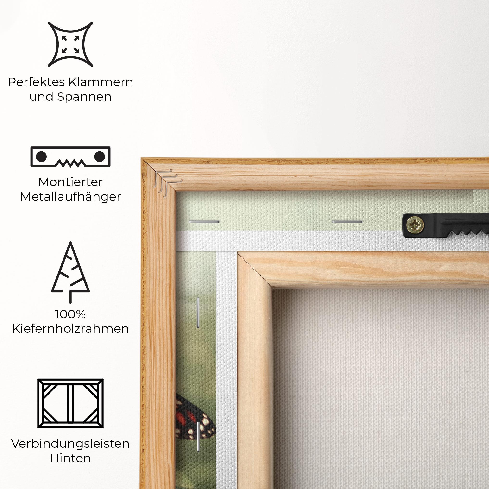 Leinwandbild Light Red Butterfly mockup 5