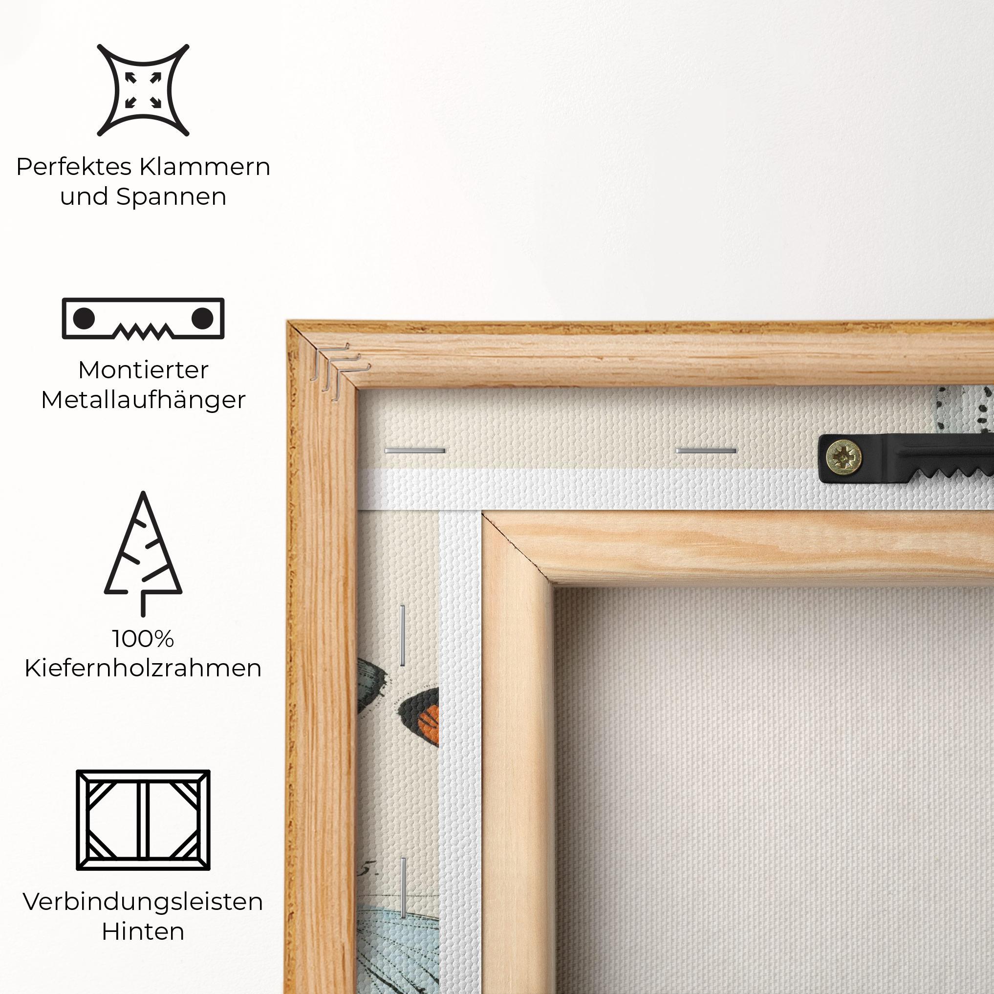 Leinwandbild Moving Butterflies mockup 5