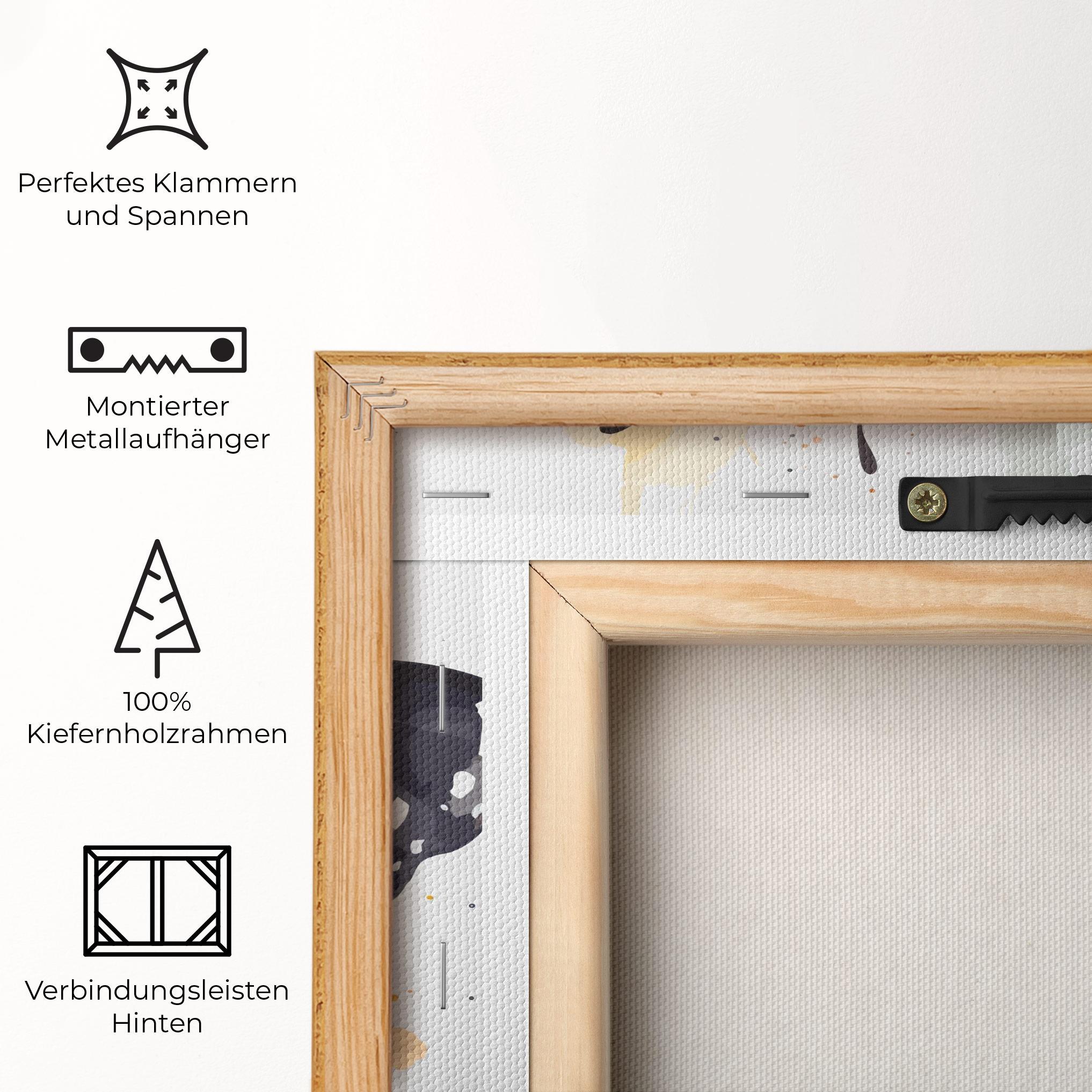 Leinwandbild Orange Butterfly mockup 5