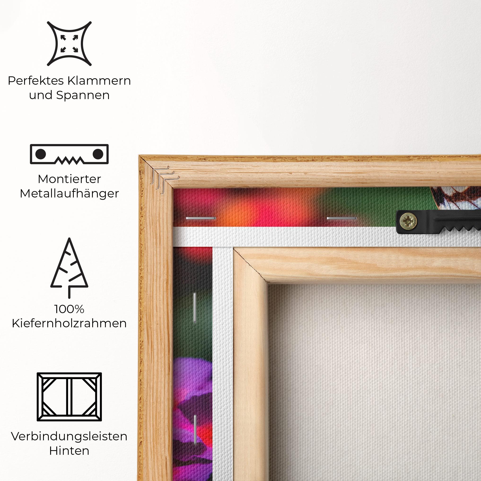 Leinwandbild Red Blue Butterfly mockup 5