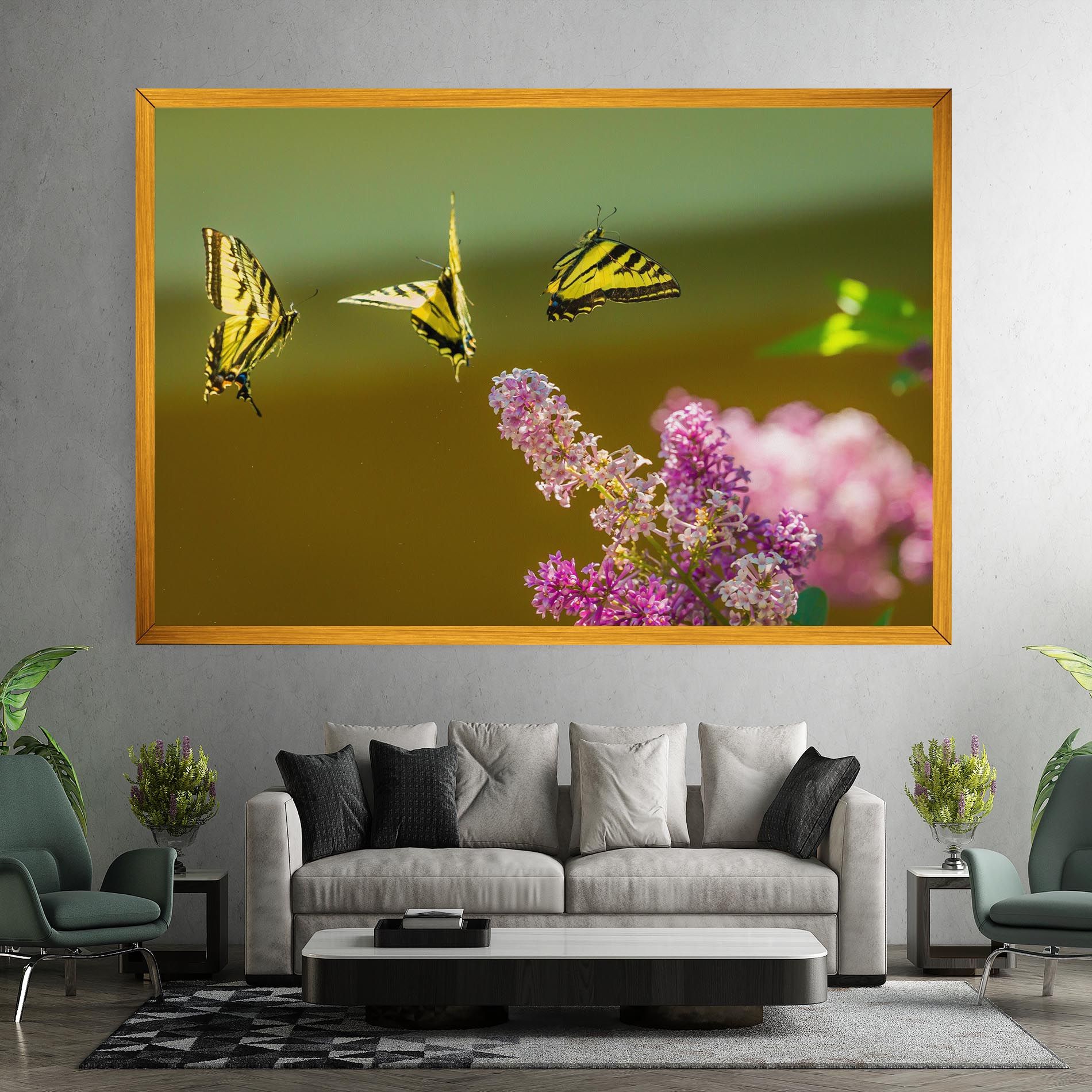 3 Yellow Butterflies mockup 7
