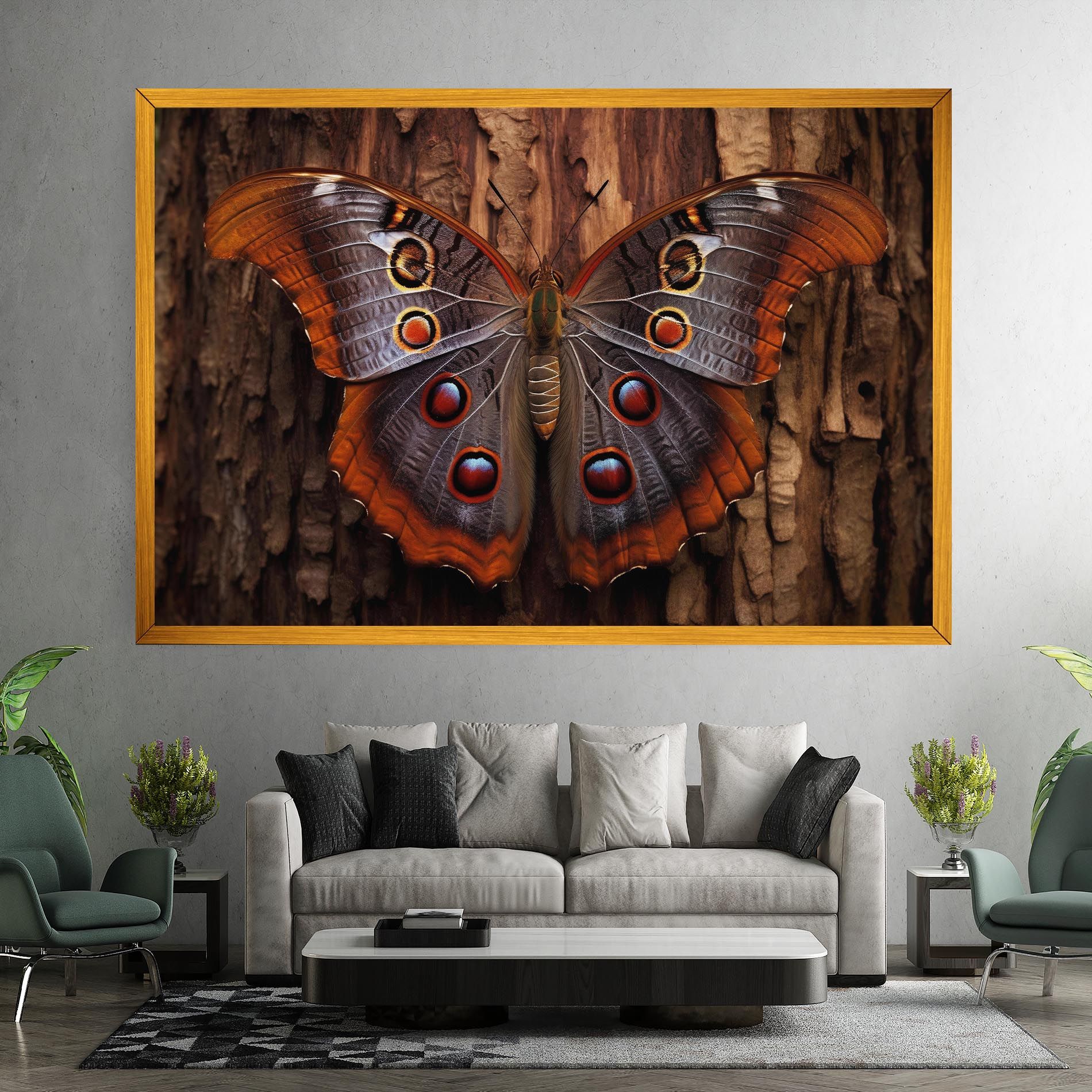 Brown Eyes Butterfly mockup 7