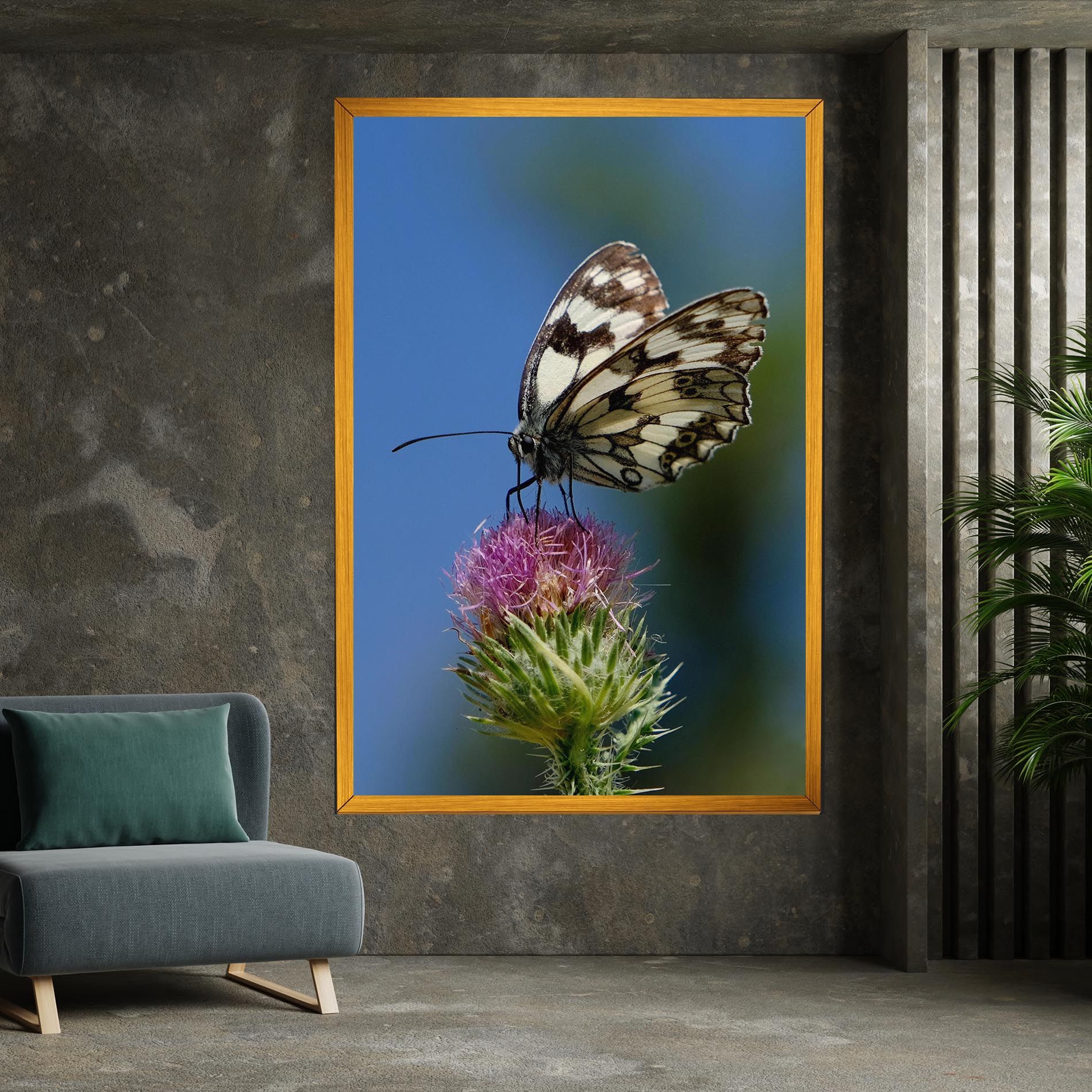 Grey White Butterfly mockup 7