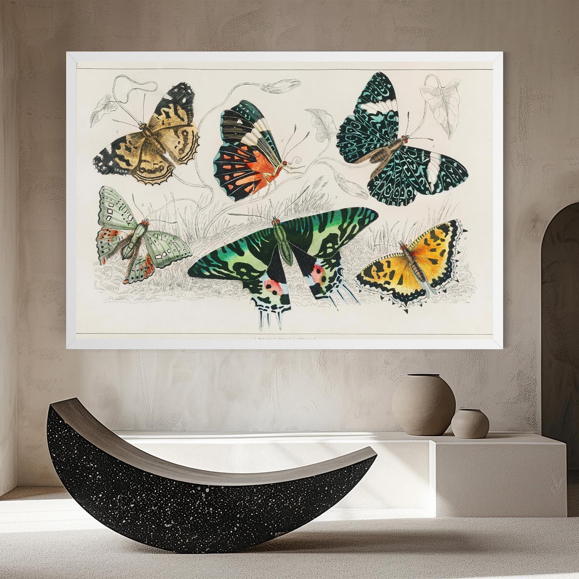 Leinwandbild Butterfly Art mockup 8
