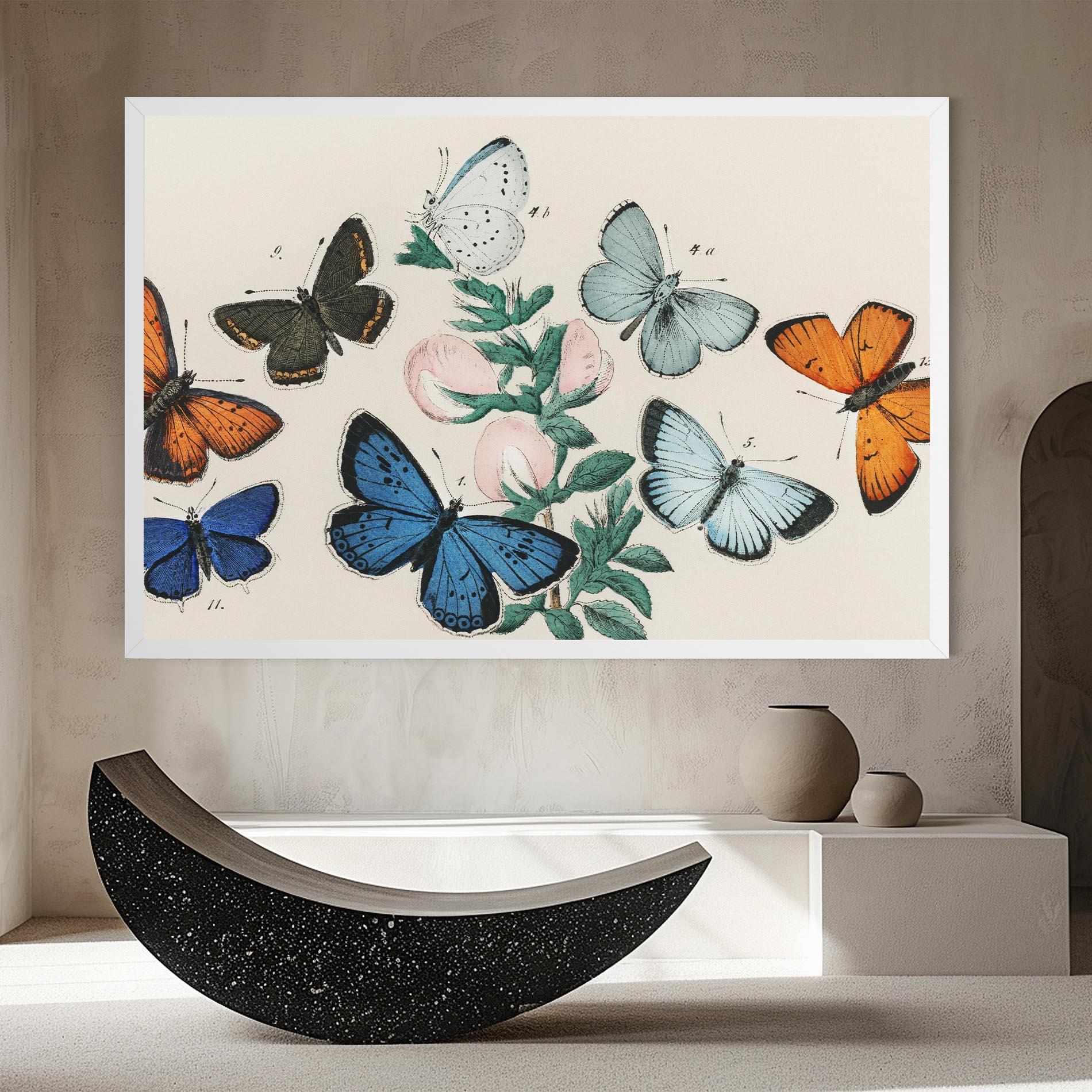 Leinwandbild Moving Butterflies mockup 8