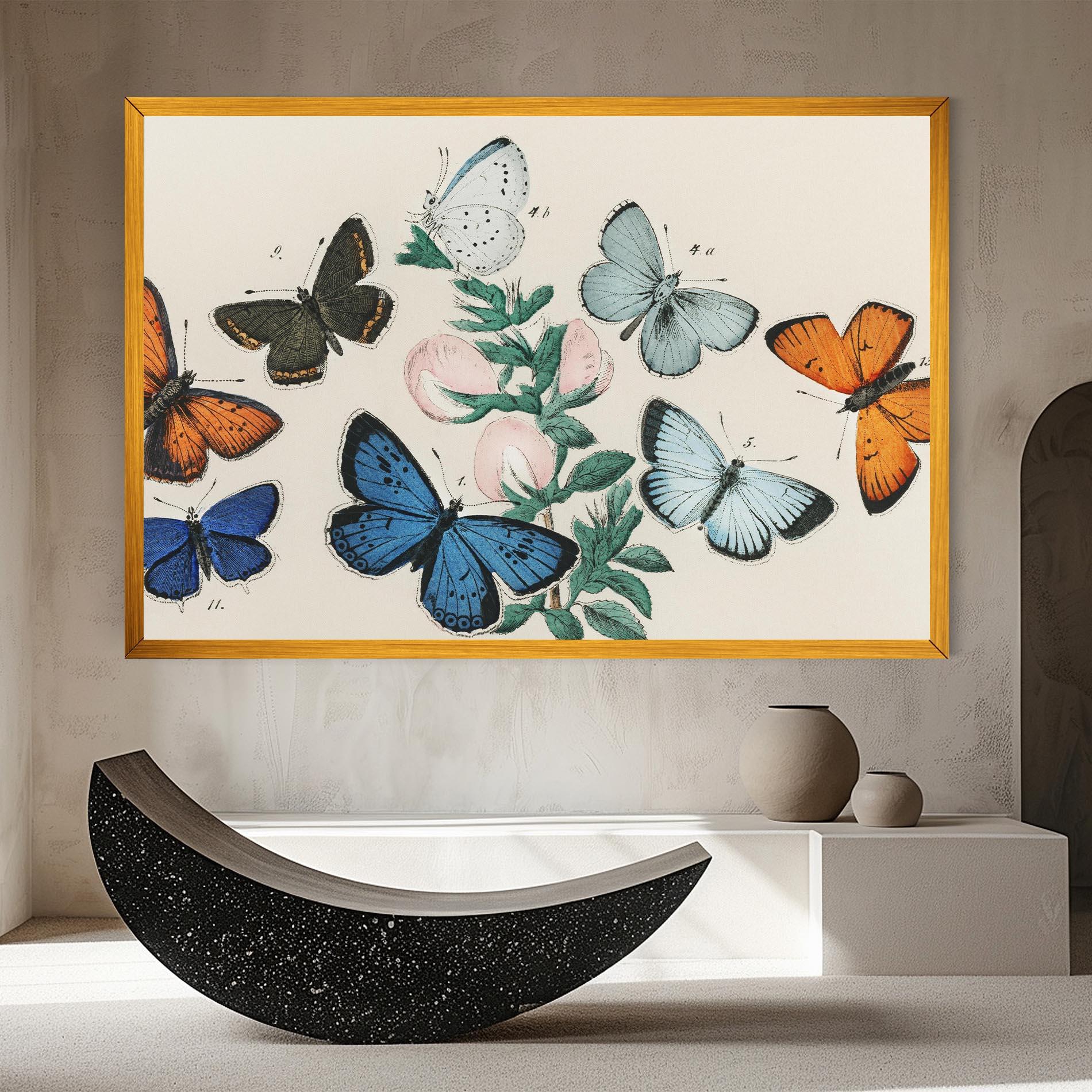 Leinwandbild Moving Butterflies mockup 8
