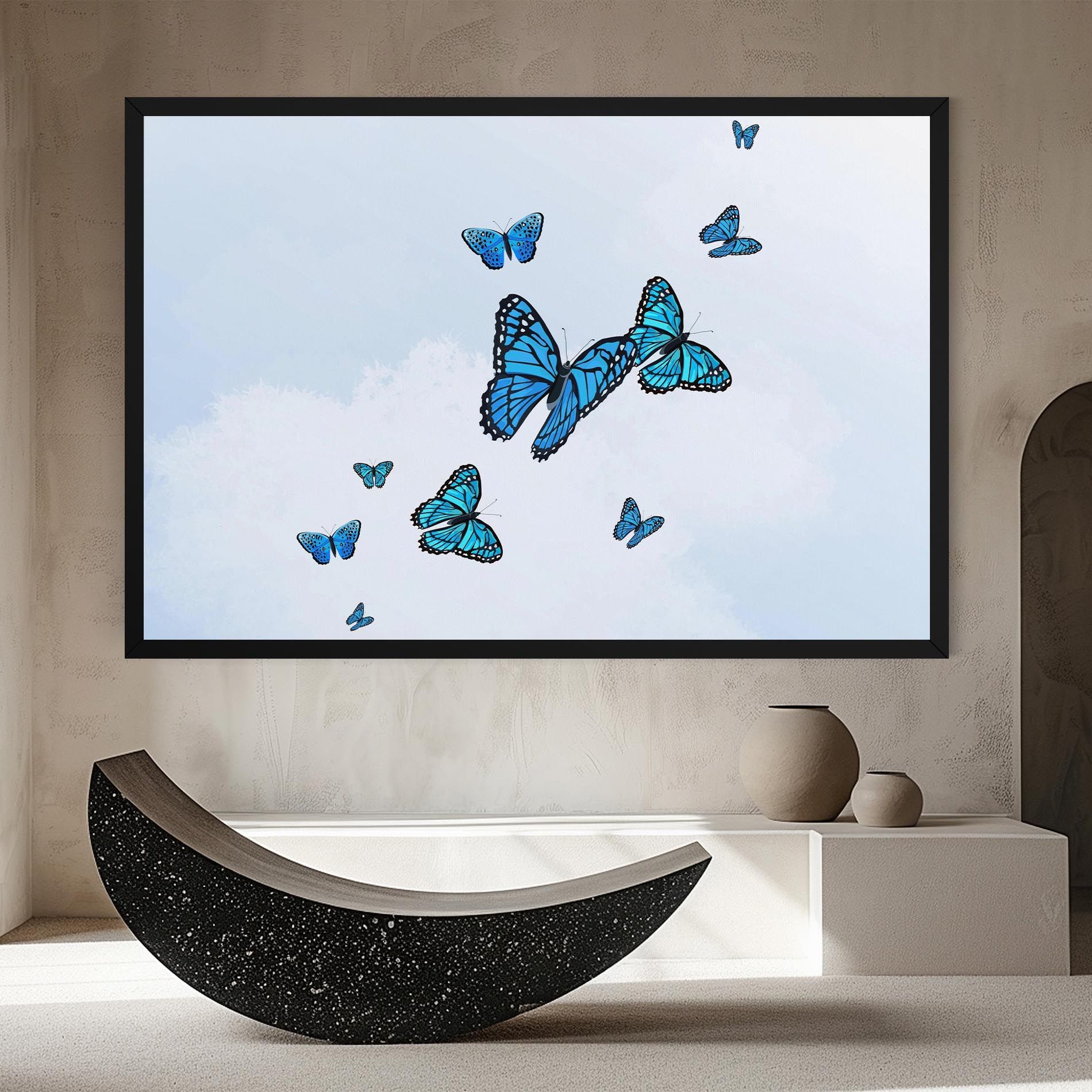 Blue Sky Butterfly mockup 8