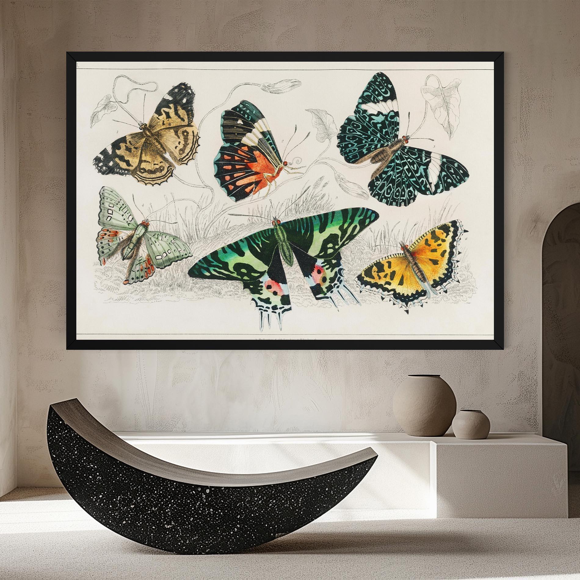 Leinwandbild Butterfly Art mockup 8